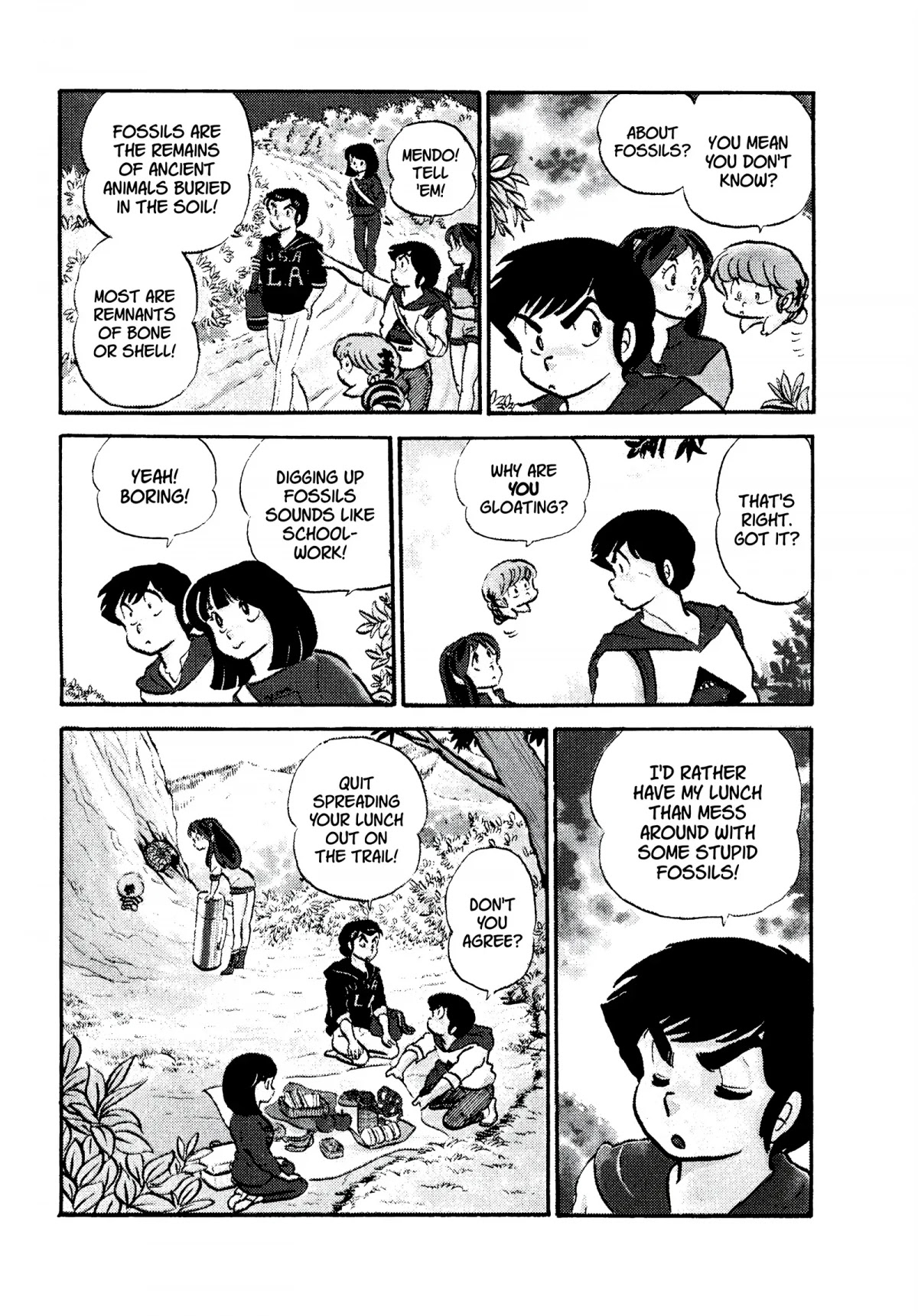 Urusei Yatsura Chapter 130 page 5 - Chapter 130: Fossil Backcountry