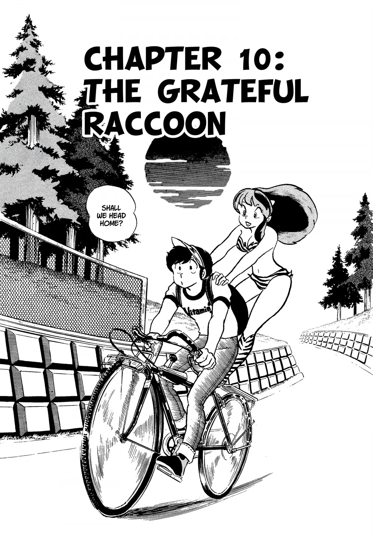 Urusei Yatsura Chapter 134 page 1 - Chapter 134: The Grateful Raccoon