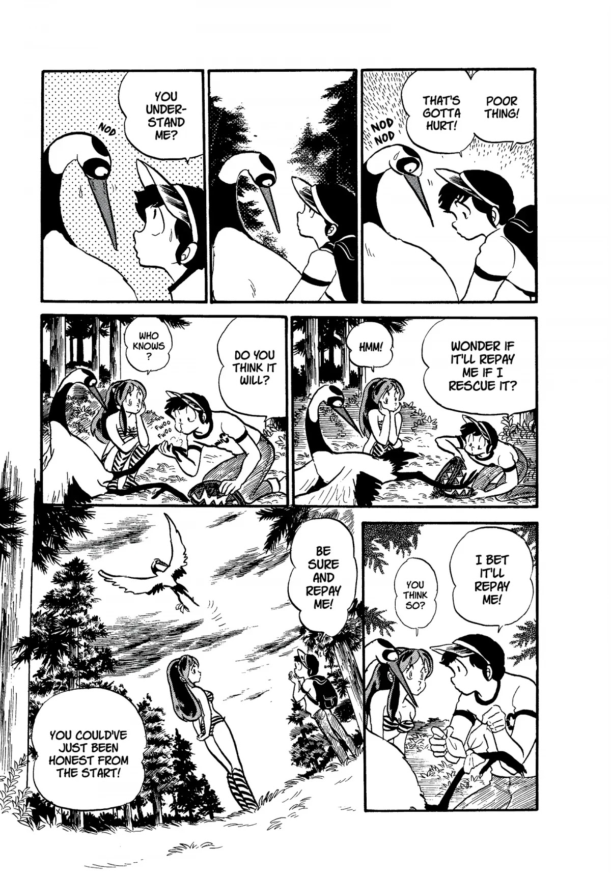 Urusei Yatsura Chapter 134 page 3 - Chapter 134: The Grateful Raccoon