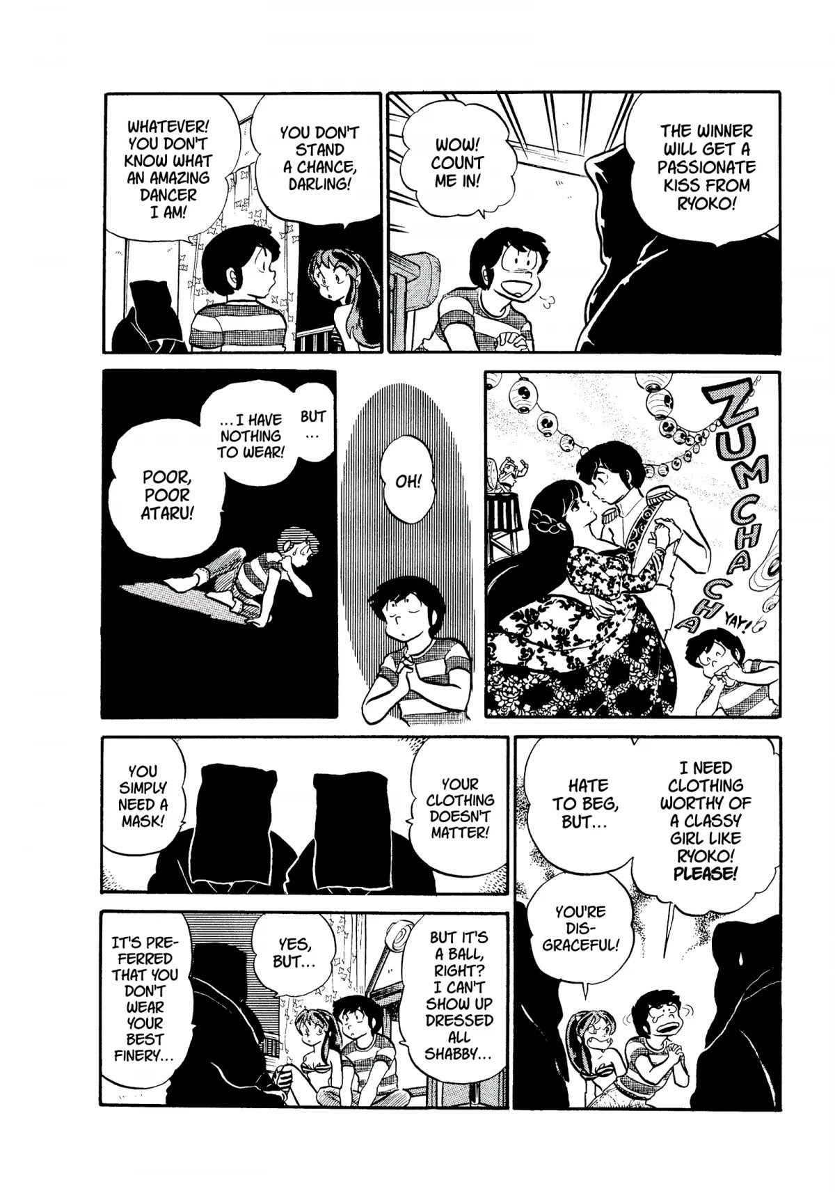 Urusei Yatsura Chapter 135 page 4 - Chapter 135: Mendo Residence Masquerade Ball