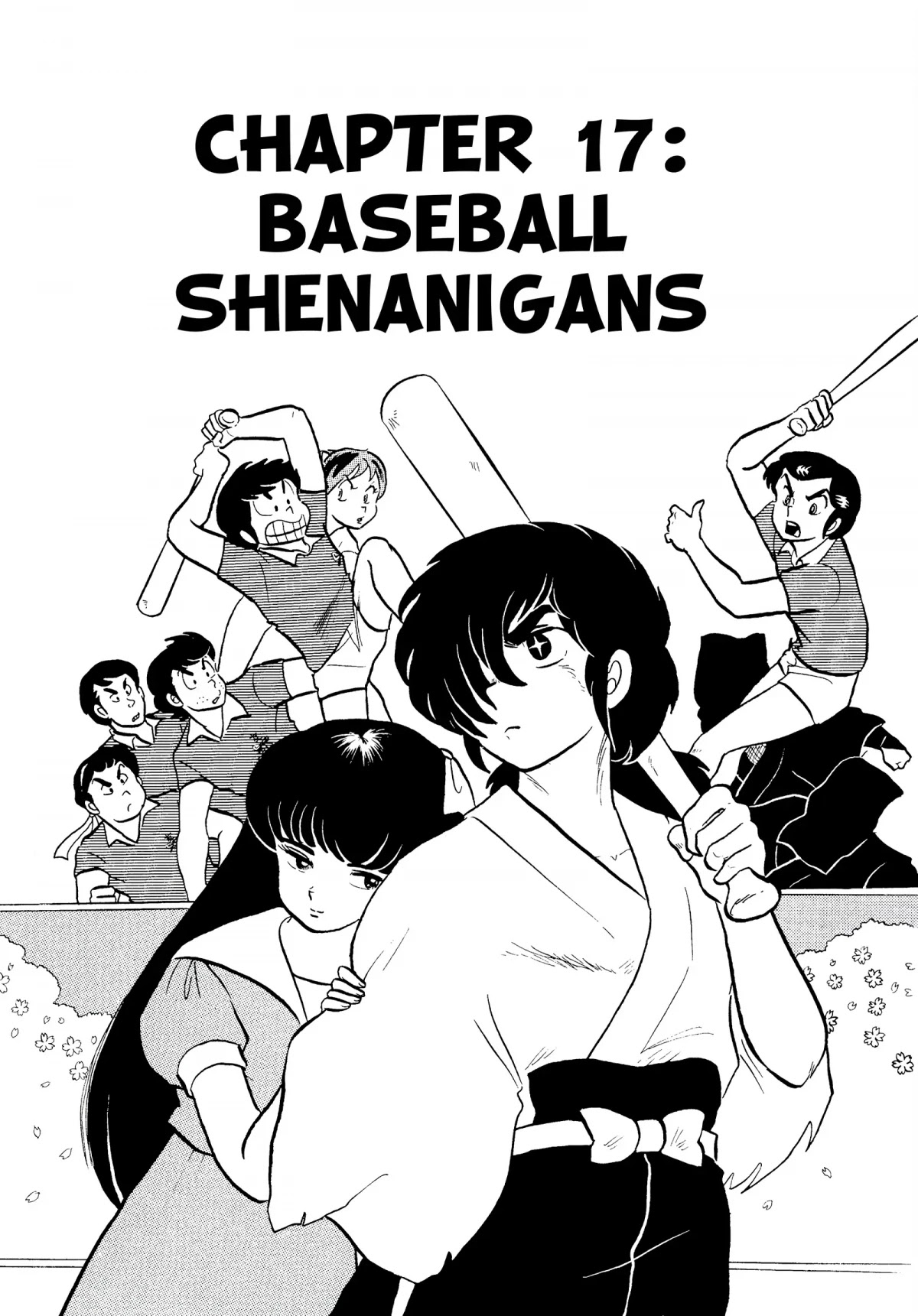 Urusei Yatsura Chapter 141 page 1 - Chapter 141: Baseball Shenanigans