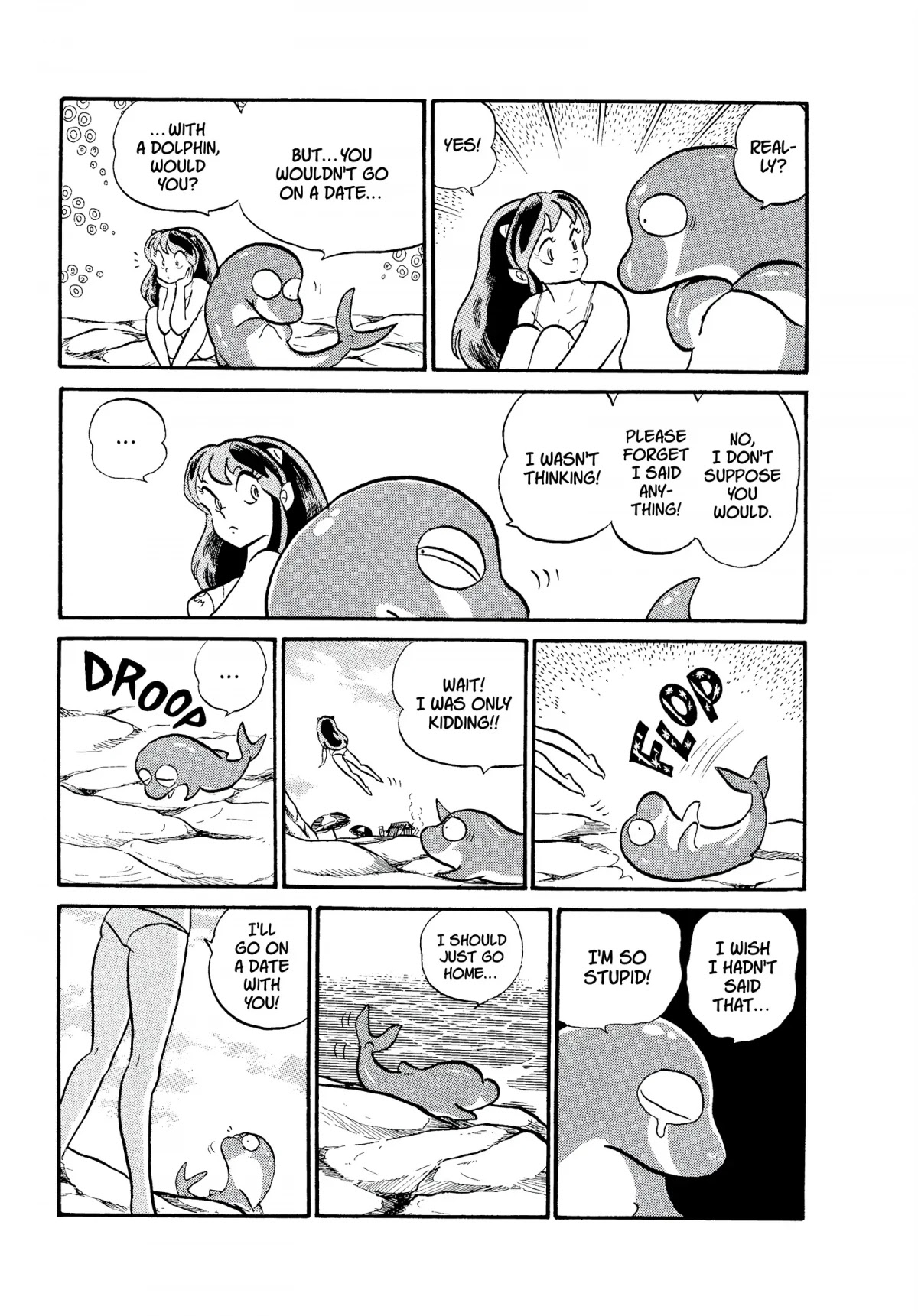 Urusei Yatsura Chapter 145 page 6 - Chapter 145: Dolphin Dating and Beach Babe Patrol