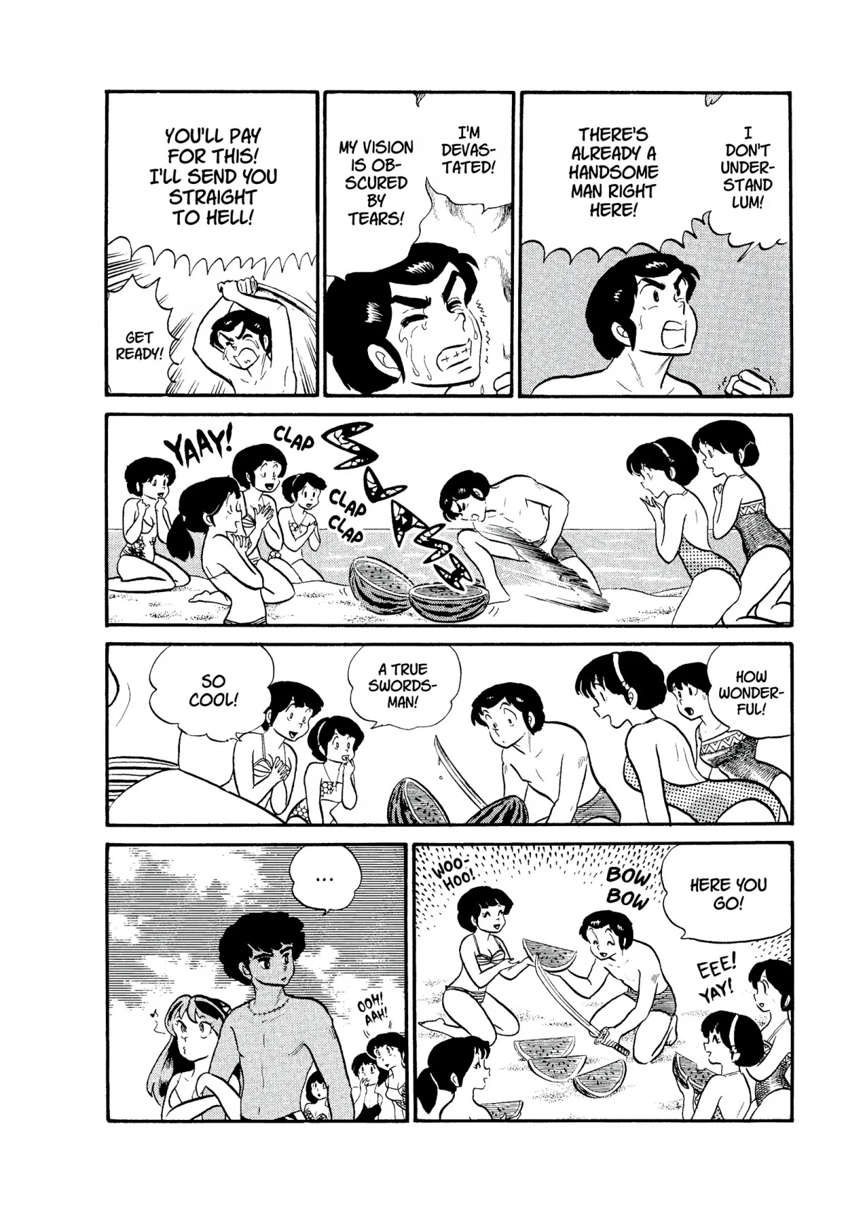 Urusei Yatsura Chapter 145 page 9 - Chapter 145: Dolphin Dating and Beach Babe Patrol
