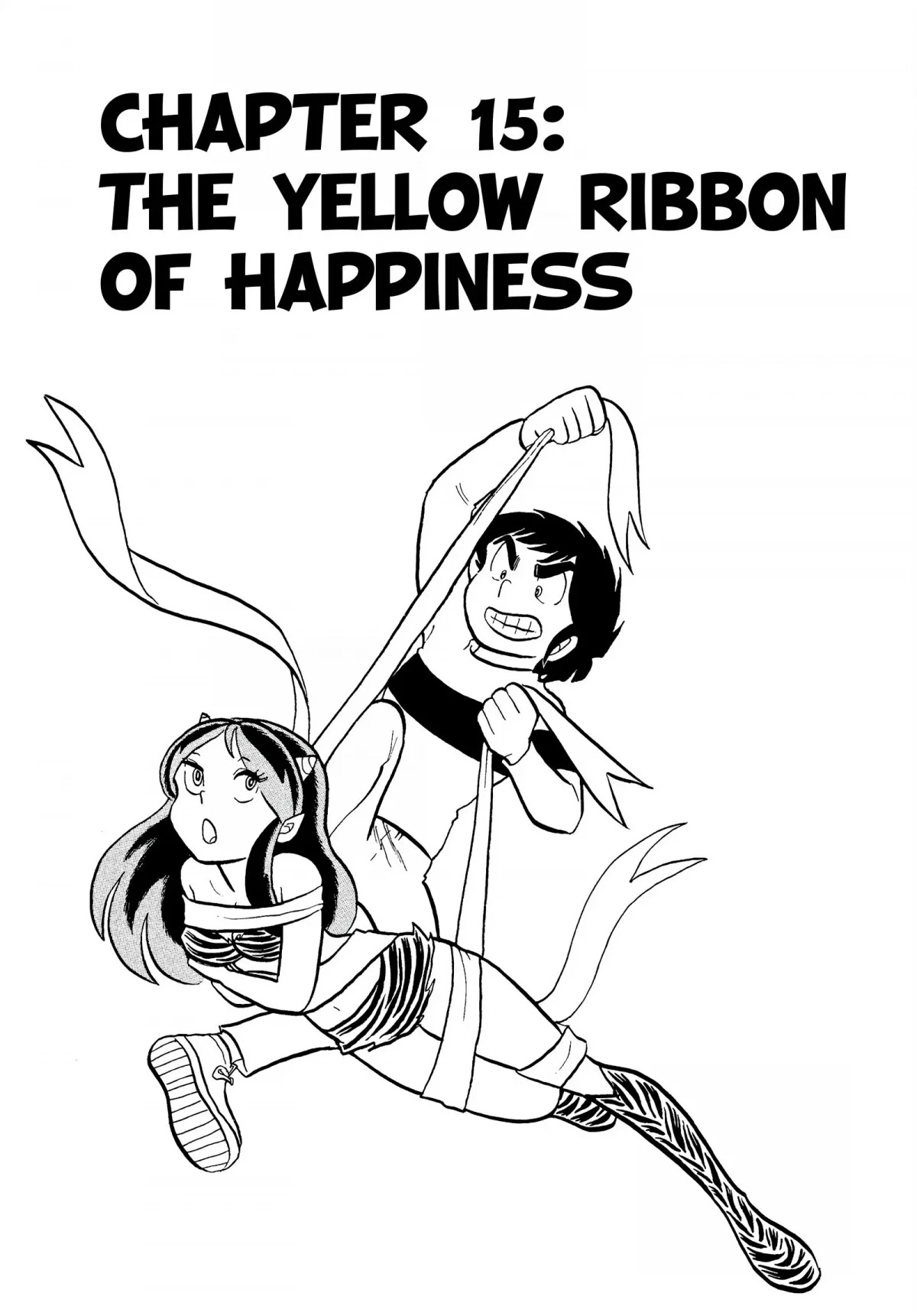 Urusei Yatsura Chapter 15 page 1 - Chapter 15: The Yellow Ribbon of Happiness
