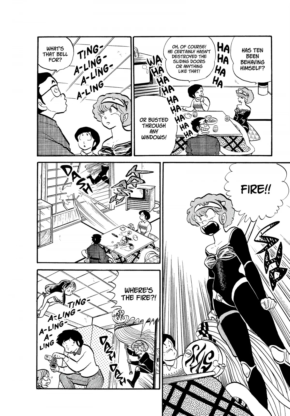 Urusei Yatsura Chapter 160 page 14 - Chapter 160: My Mom the Firefighter, Part 1