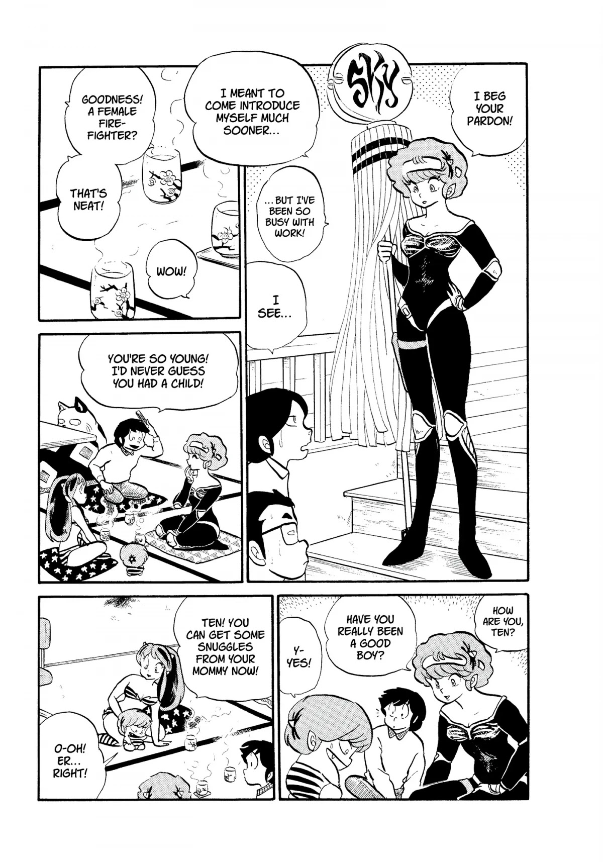 Urusei Yatsura Chapter 160 page 9 - Chapter 160: My Mom the Firefighter, Part 1