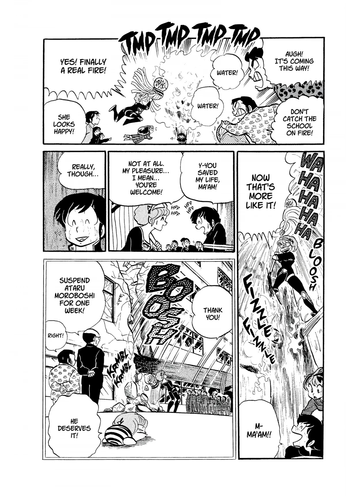 Urusei Yatsura Chapter 161 page 16 - Chapter 161: My Mom the Firefighter, Part 2