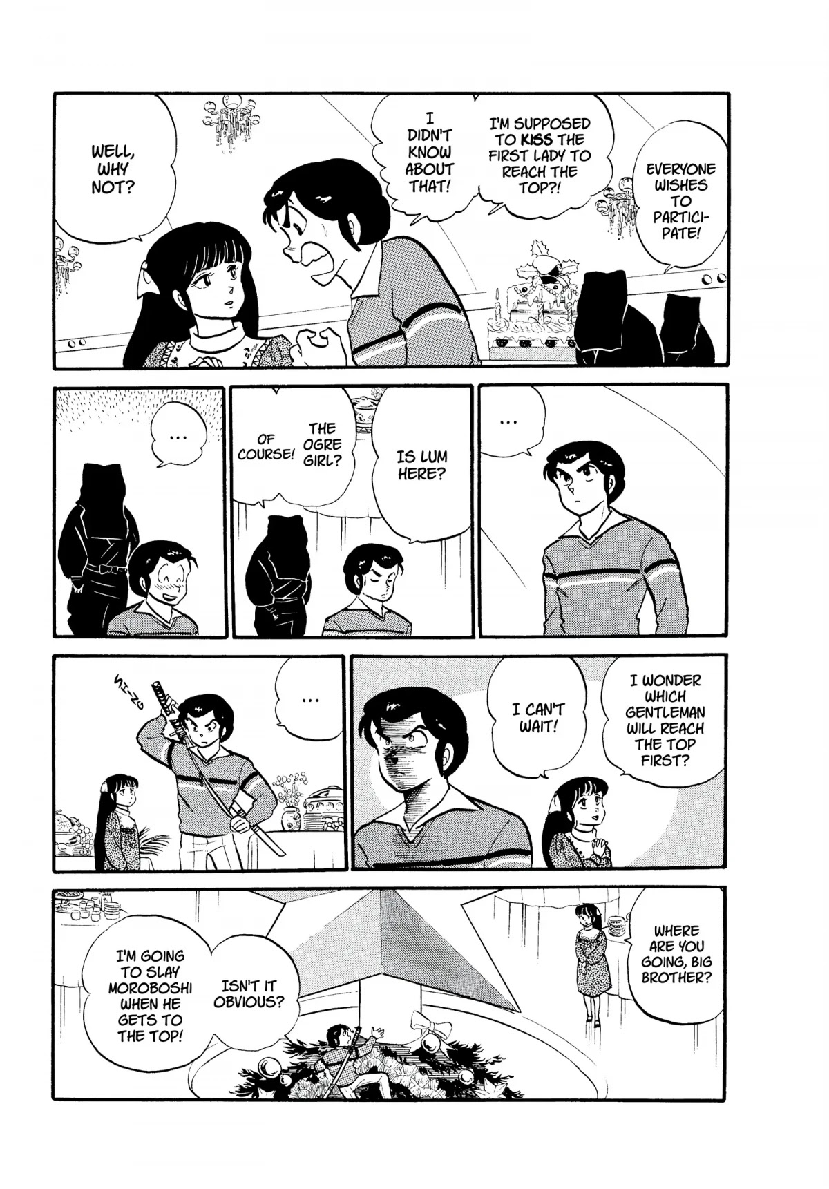 Urusei Yatsura Chapter 163 page 9 - Chapter 163: The Wild Christmas Tree Party!