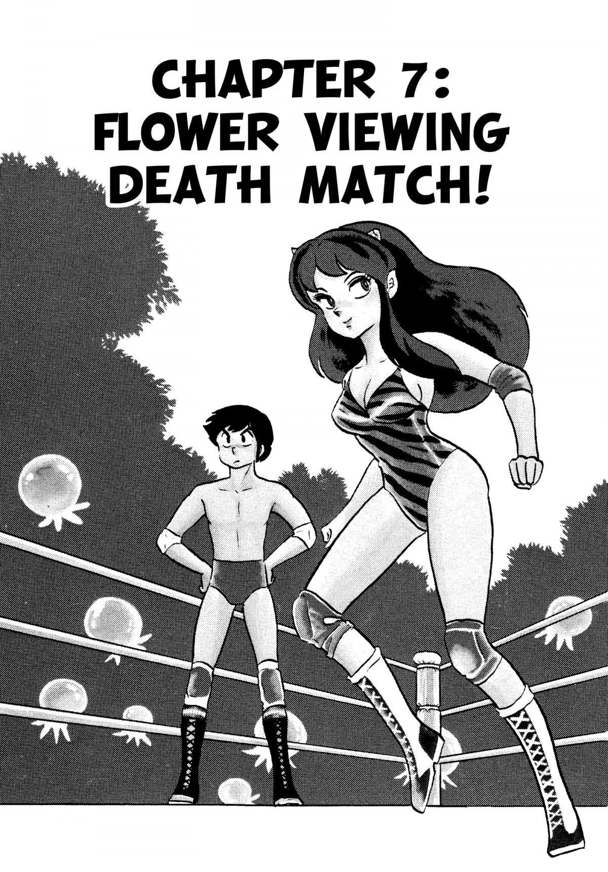 Urusei Yatsura Chapter 175 page 1 - Chapter 175: Flower Viewing Death Match!