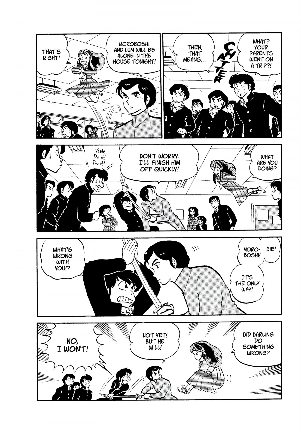 Urusei Yatsura Chapter 183 page 4 - Chapter 183: A Night Alone