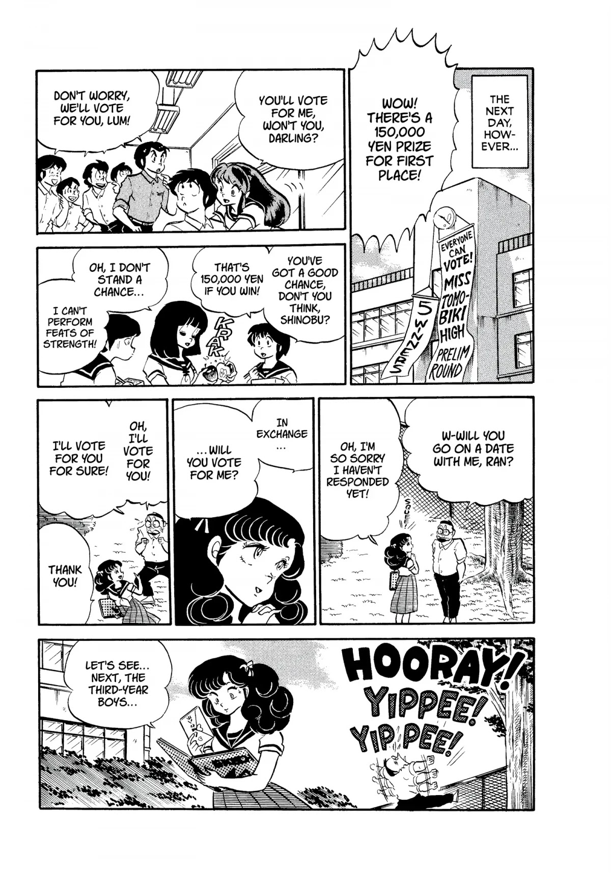 Urusei Yatsura Chapter 186 page 7 - Chapter 186: Miss Tomobiki Contest: Preliminary Round