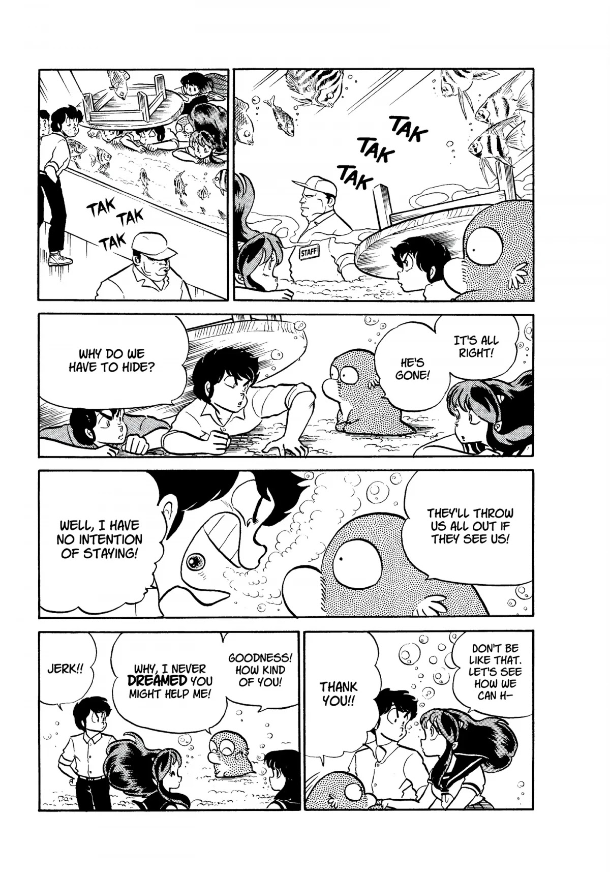 Urusei Yatsura Chapter 191 page 11 - Chapter 191: Underwater Love Triangle!!