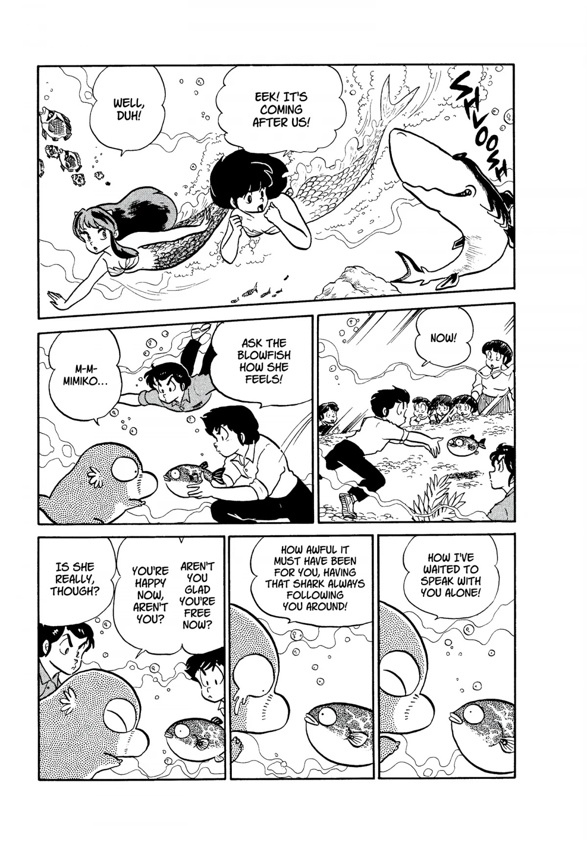 Urusei Yatsura Chapter 191 page 13 - Chapter 191: Underwater Love Triangle!!
