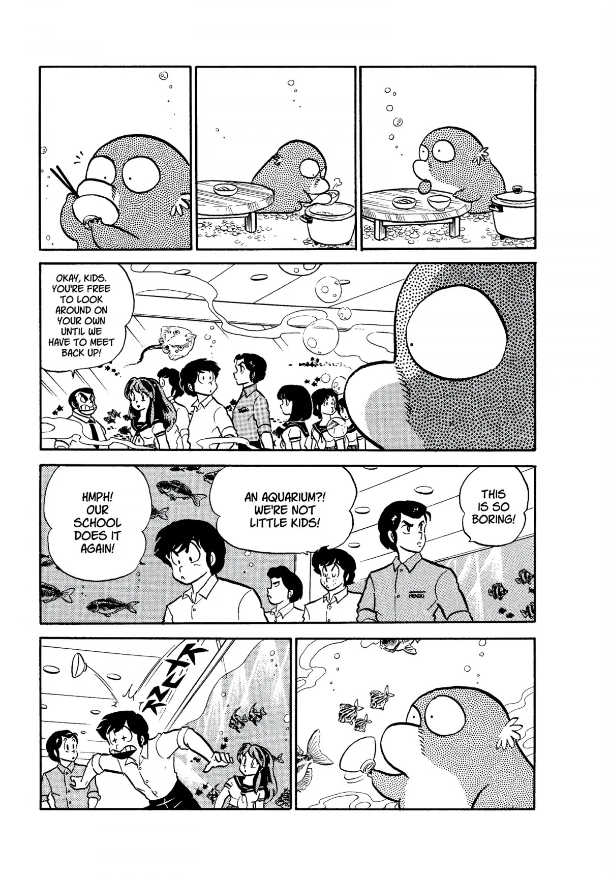 Urusei Yatsura Chapter 191 page 3 - Chapter 191: Underwater Love Triangle!!