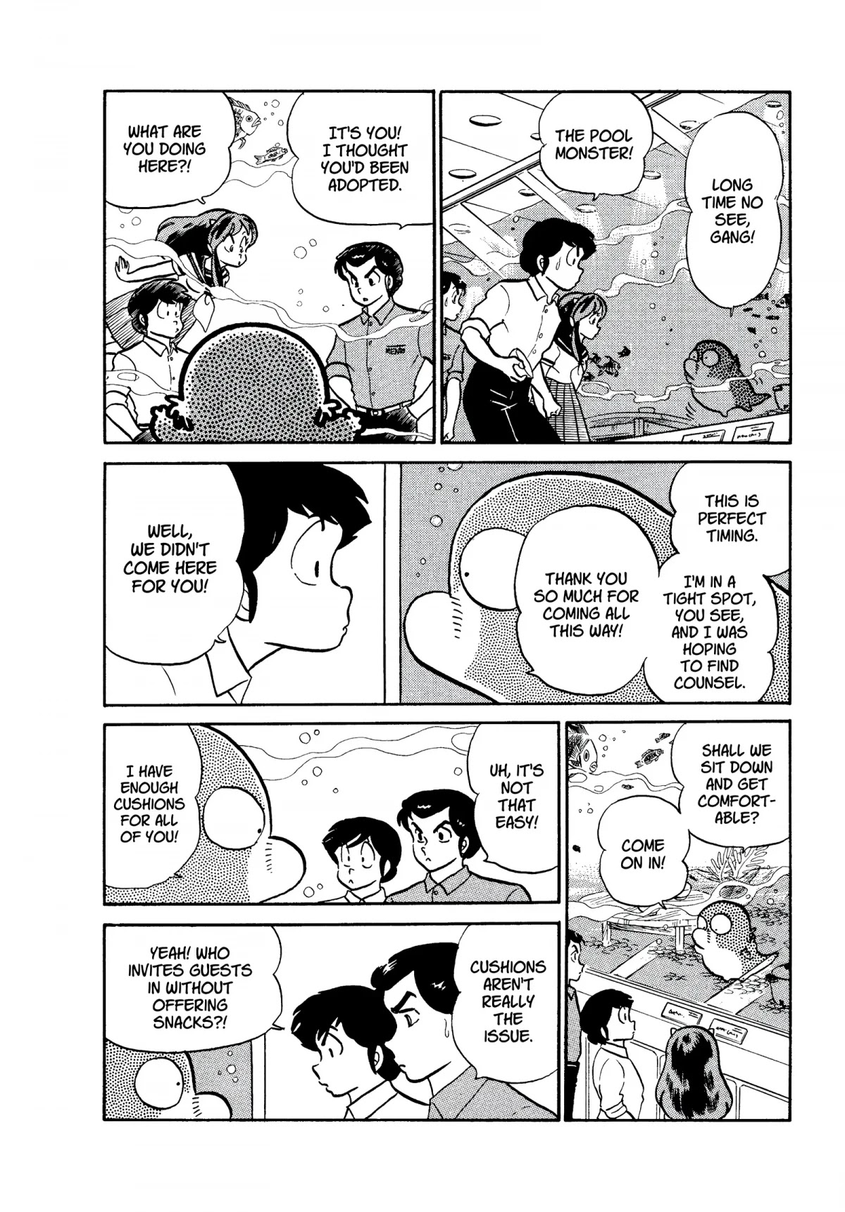 Urusei Yatsura Chapter 191 page 4 - Chapter 191: Underwater Love Triangle!!