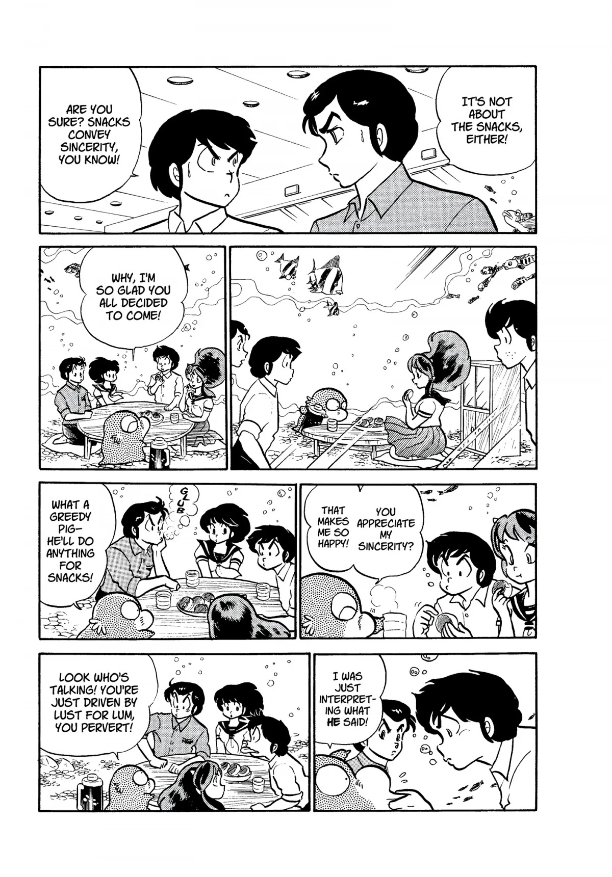 Urusei Yatsura Chapter 191 page 5 - Chapter 191: Underwater Love Triangle!!