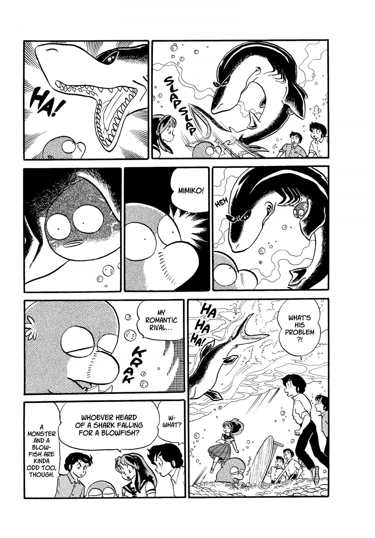 Urusei Yatsura Chapter 191 page 9 - Chapter 191: Underwater Love Triangle!!
