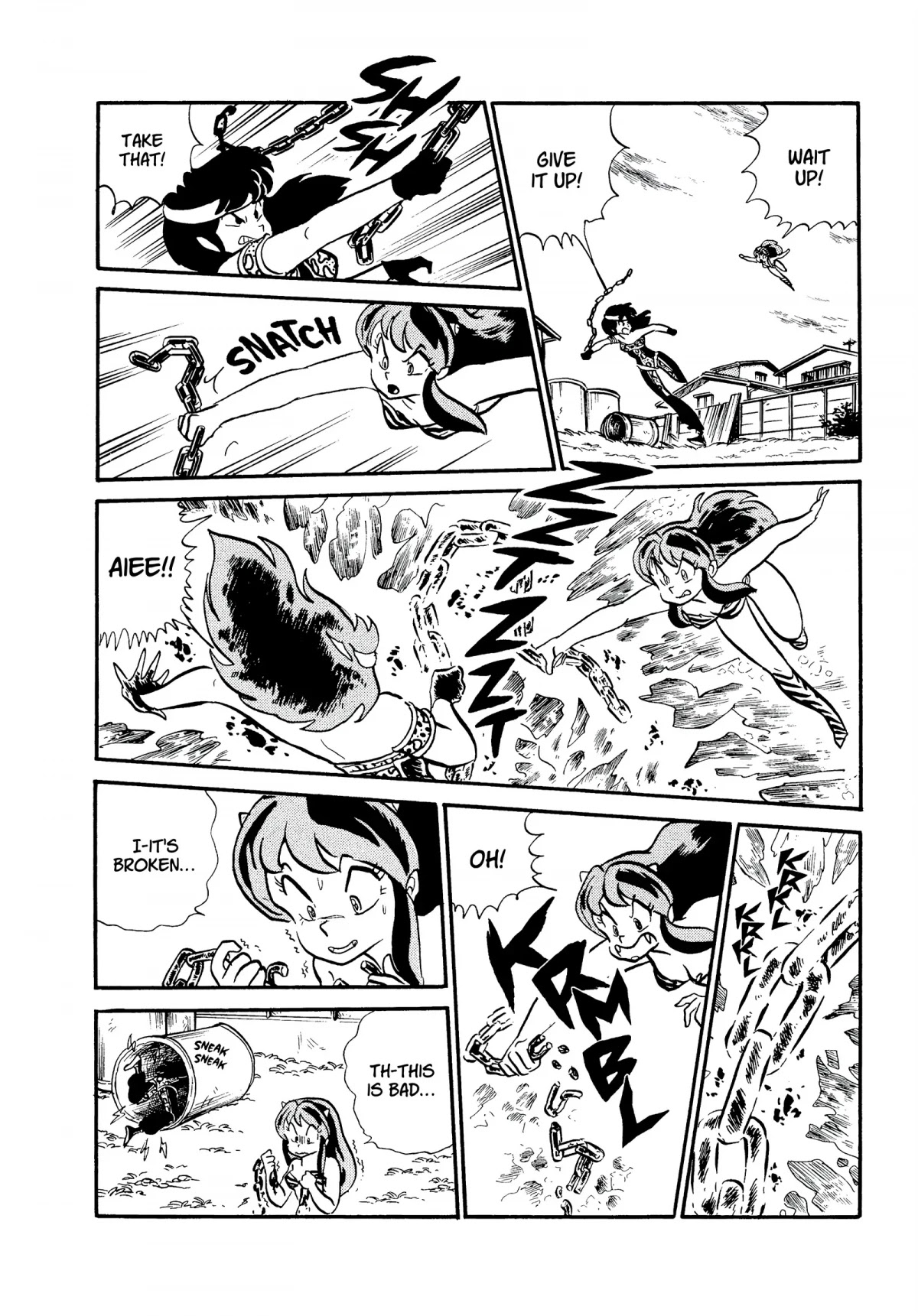 Urusei Yatsura Chapter 200 page 12 - Chapter 200: Recovering That Which Was Lost—Fierce 3-On-3 Battle