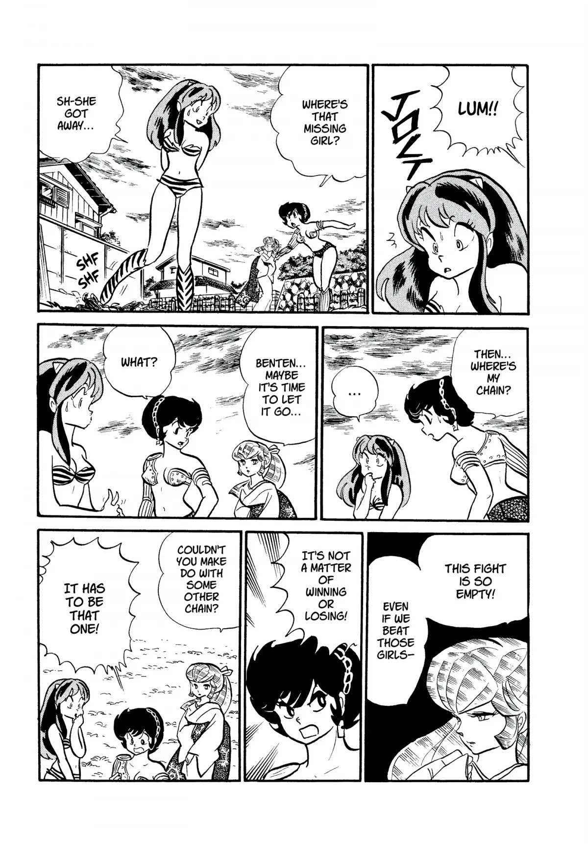 Urusei Yatsura Chapter 200 page 13 - Chapter 200: Recovering That Which Was Lost—Fierce 3-On-3 Battle