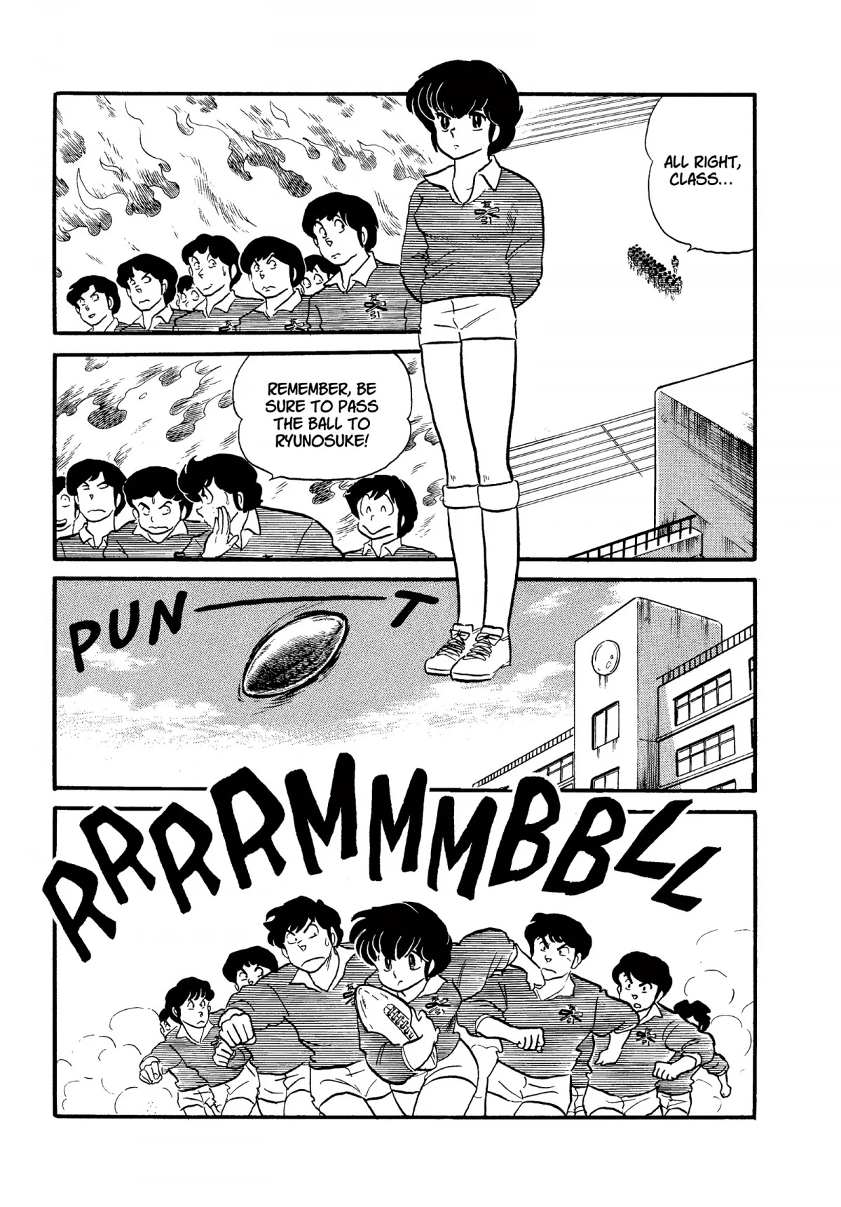 Urusei Yatsura Chapter 210 page 9 - Chapter 210: Youth Rugby Hell