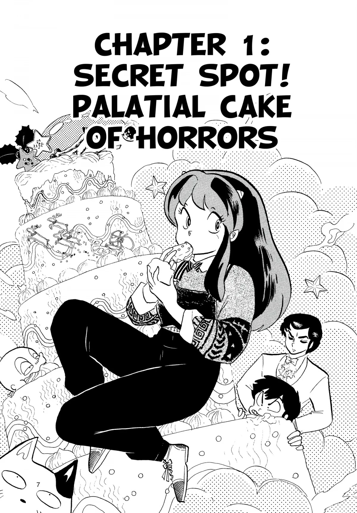 Urusei Yatsura Chapter 213 page 1 - Chapter 213: Secret Spot! Palatial Cake of Horrors