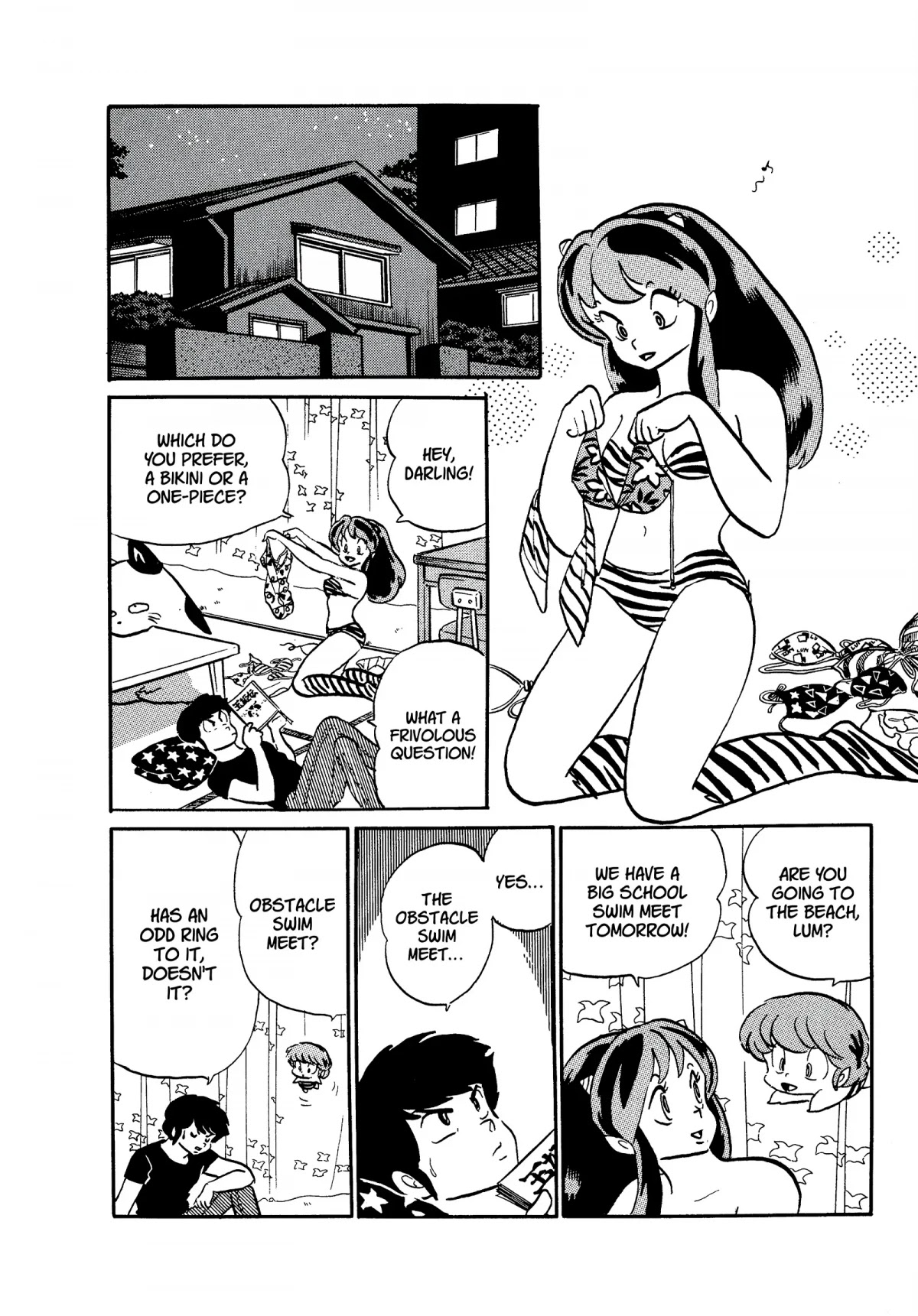 Urusei Yatsura Chapter 242 page 2 - Chapter 242: The Obstacle Swim Meet, Part 1