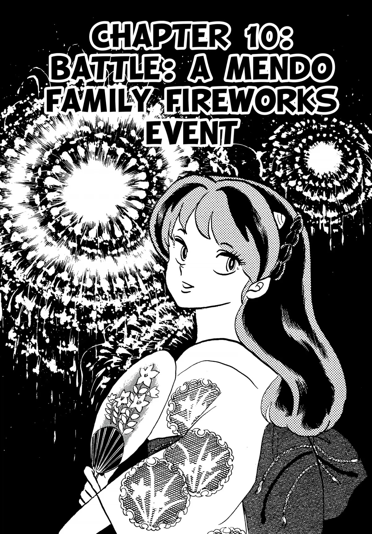 Urusei Yatsura Chapter 244 page 1 - Chapter 244: Battle: A Mendo Family Fireworks Event
