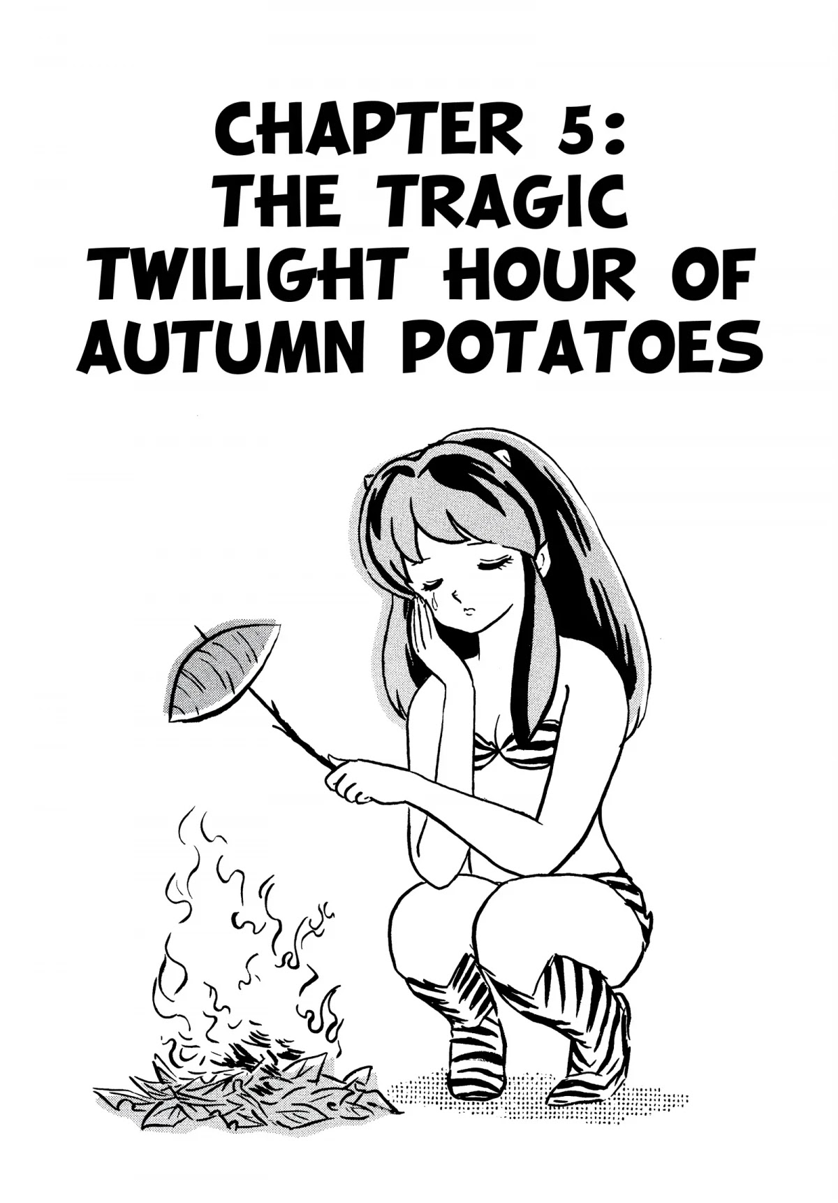 Urusei Yatsura Chapter 261 page 1 - Chapter 261: The Tragic Twilight Hour of Autumn Potatoes