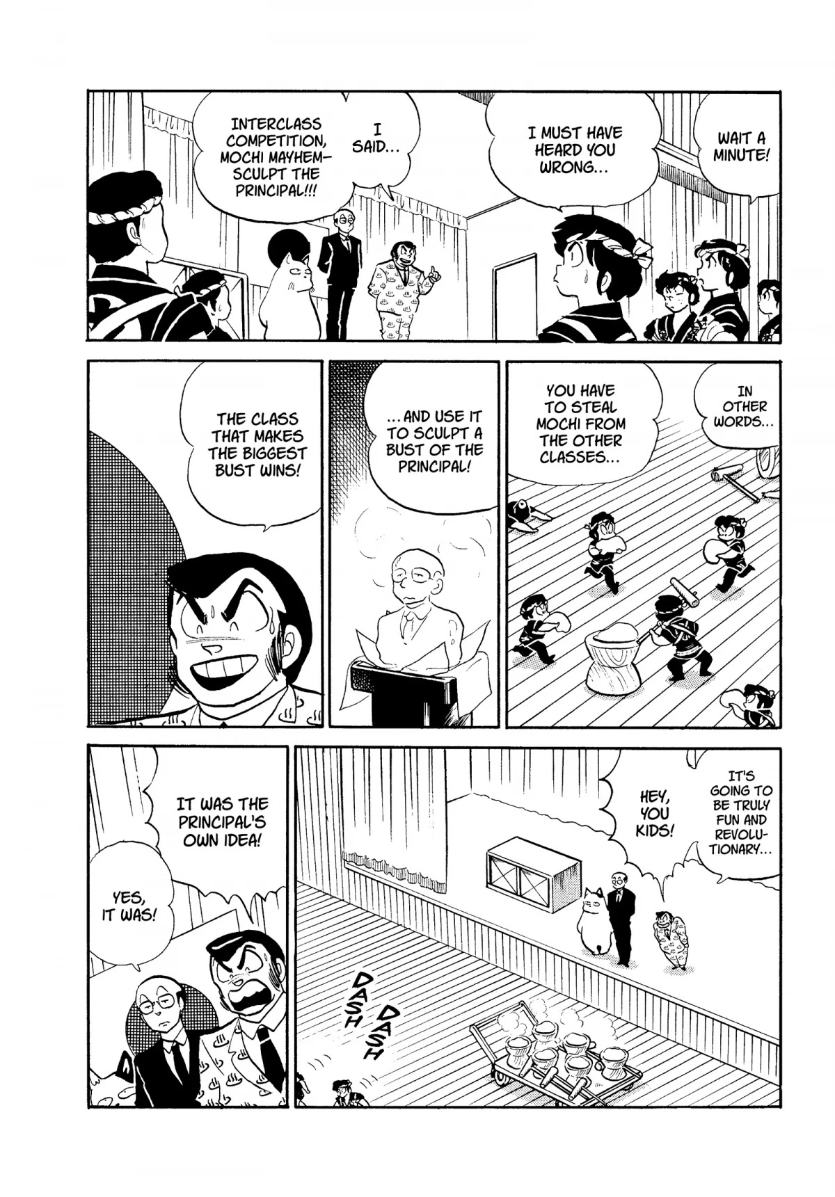 Urusei Yatsura Chapter 263 page 4 - Chapter 263: Mochi Mayhem — Sculpt the Principal