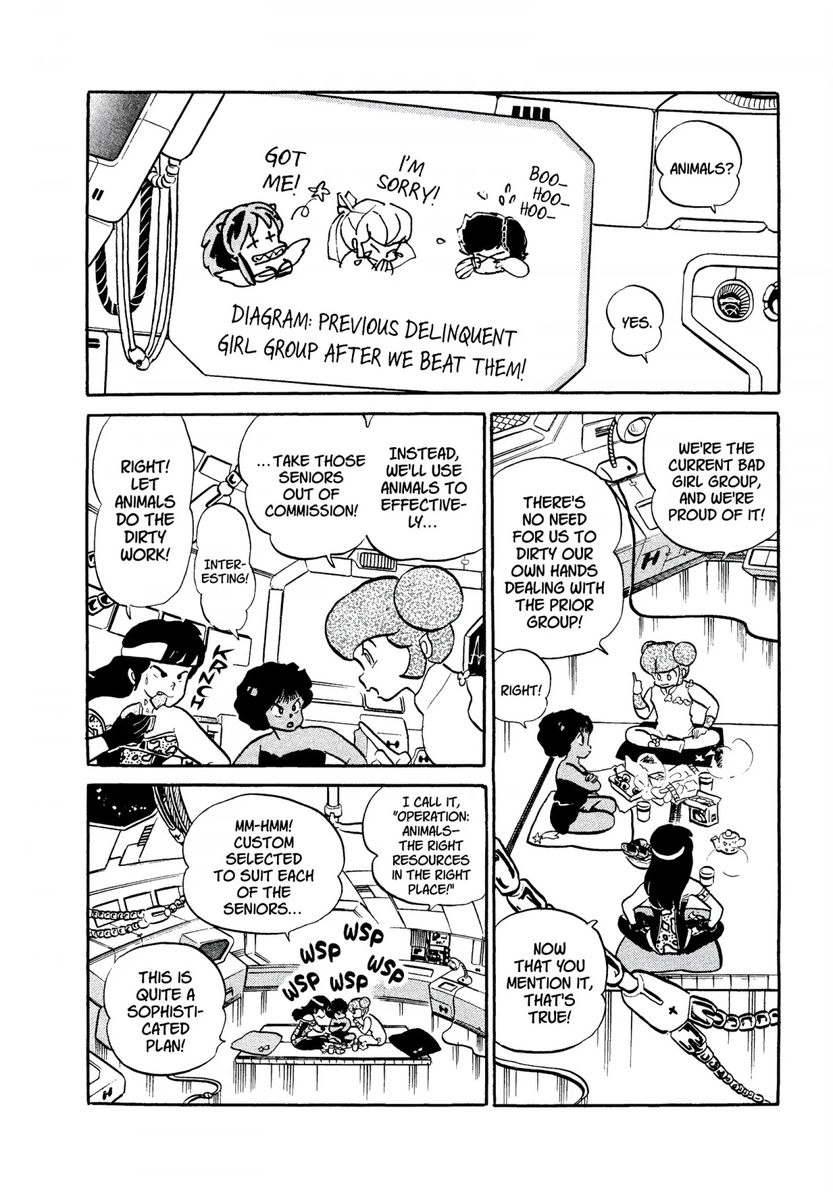 Urusei Yatsura Chapter 284 page 2 - Chapter 284: Delinquent Girls—Operation Animals