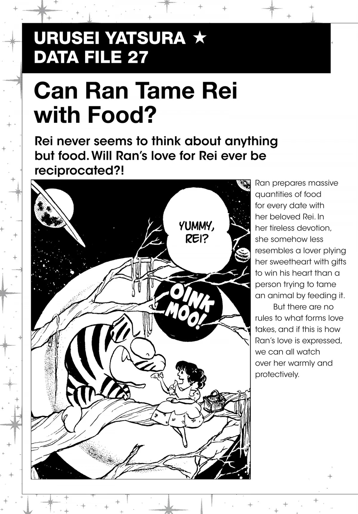 Urusei Yatsura Chapter 289.5 page 1 - Chapter 289.5: Urusei Yatsura Data File 27