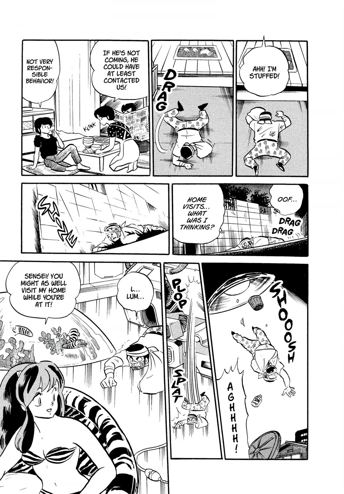 Urusei Yatsura Chapter 298 page 13 - Chapter 298: The Home Visit Blues