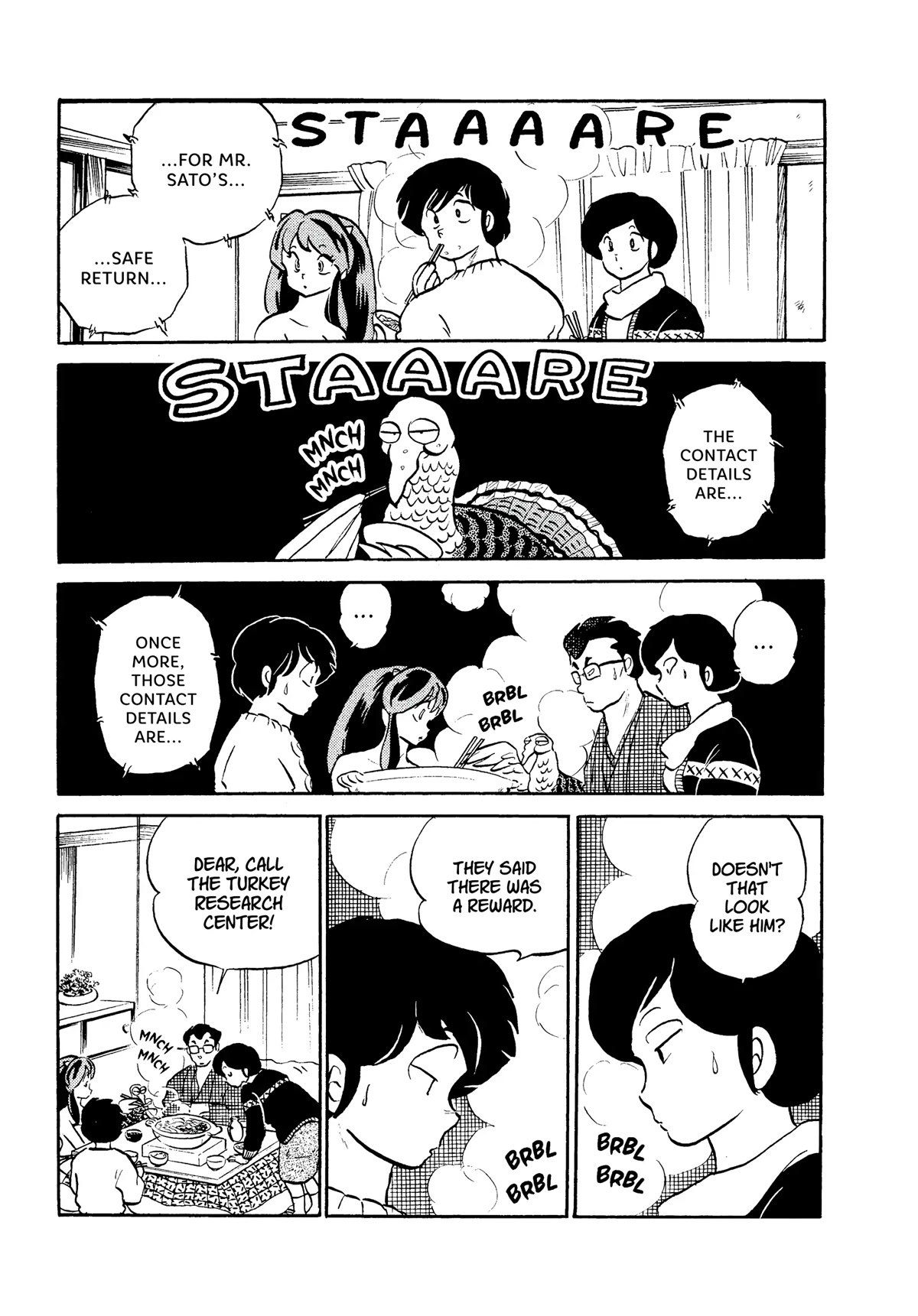 Urusei Yatsura Chapter 312 page 3 - Chapter 312: The Runaway Turkey