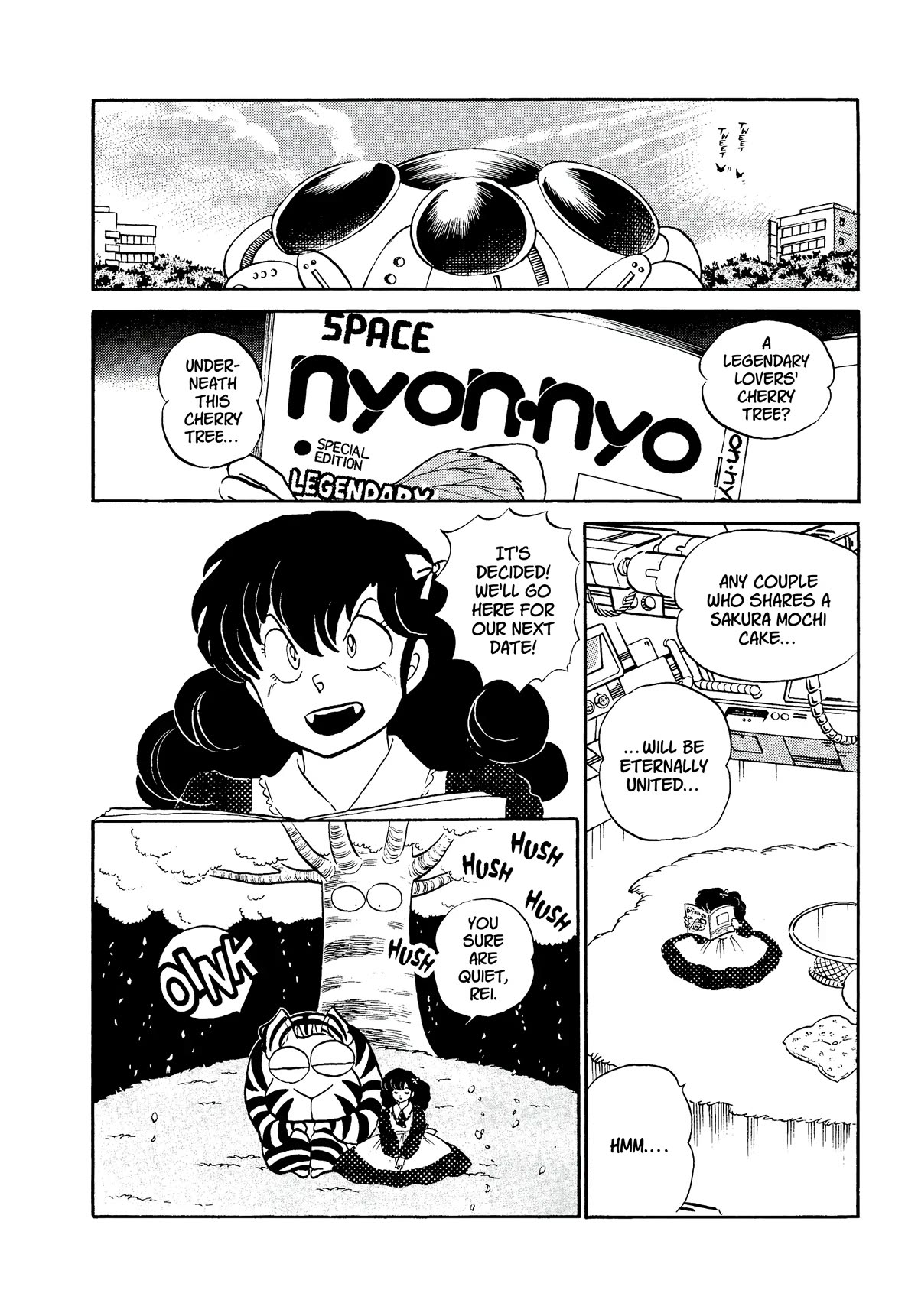 Urusei Yatsura Chapter 325 page 4 - Chapter 325: Sakura Mochi Over Flowers