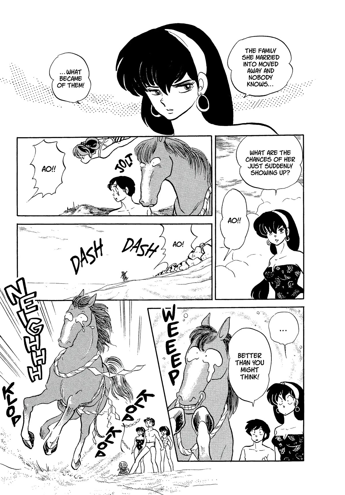 Urusei Yatsura Chapter 345 page 14 - Chapter 345: The Horse and the Young Lady