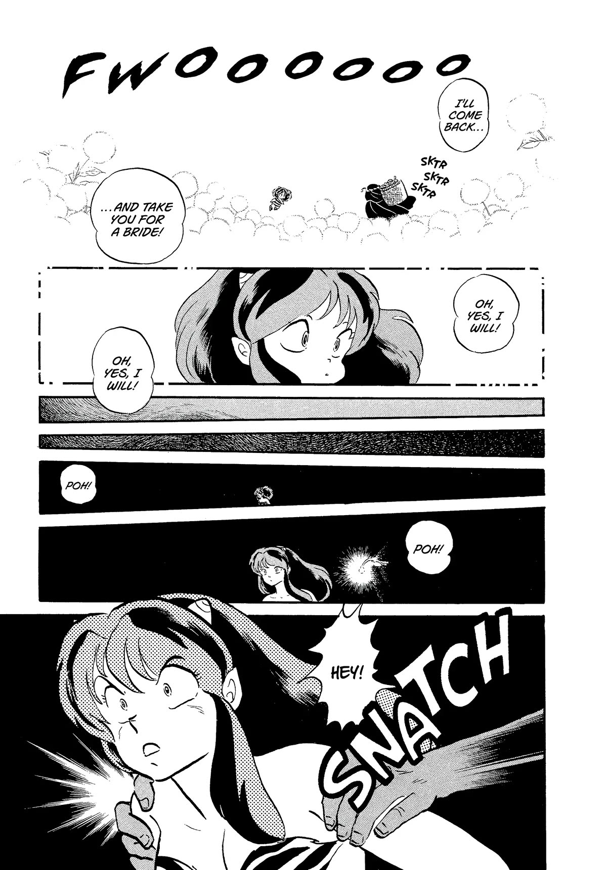 Urusei Yatsura Chapter 356 page 3 - Chapter 356: Boy Meets Girl, Act 1–Pitch-Black