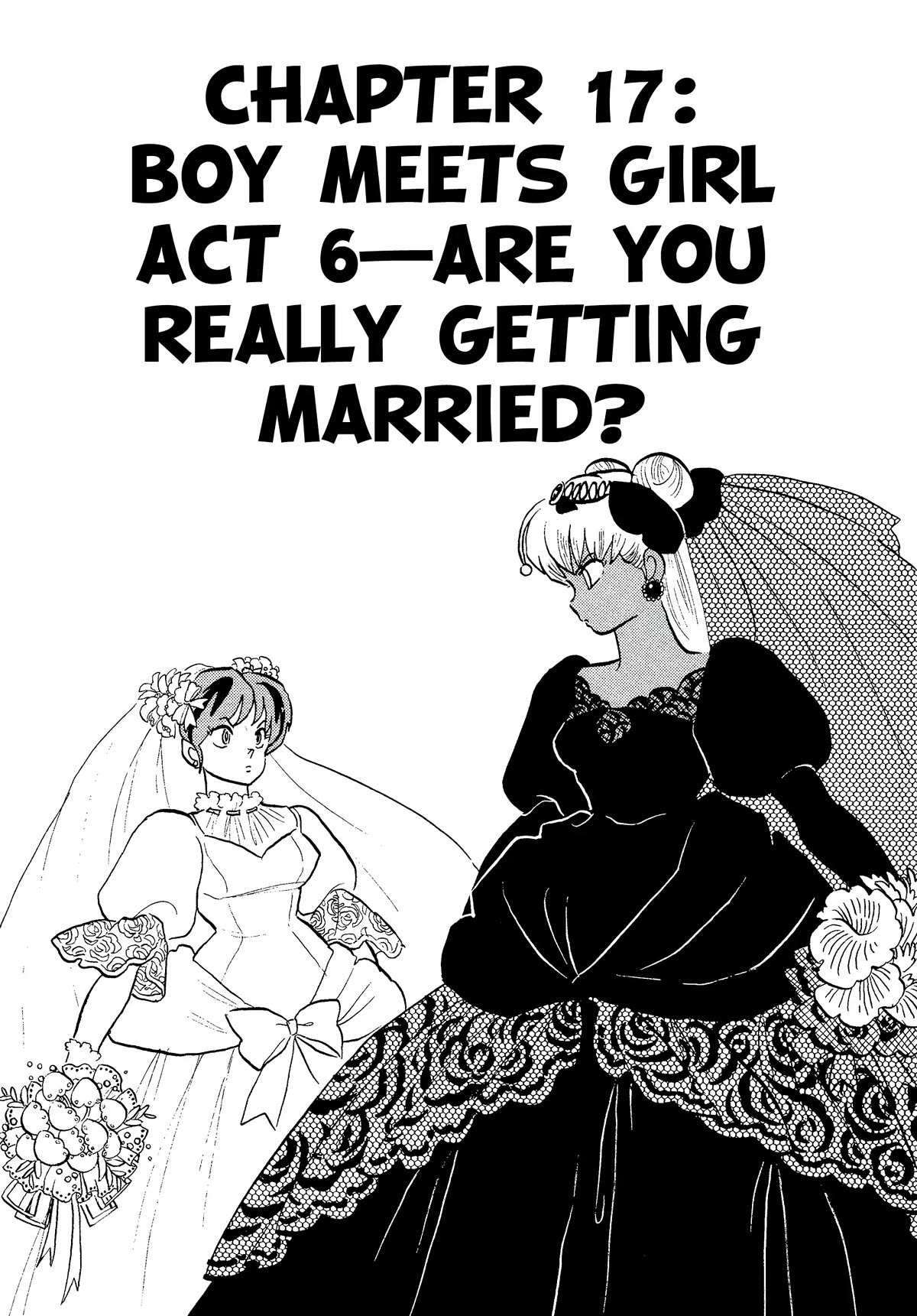 Urusei Yatsura Chapter 361 page 1 - Chapter 361: Boy Meets Girl, Act 6–Are You Really Getting Married?
