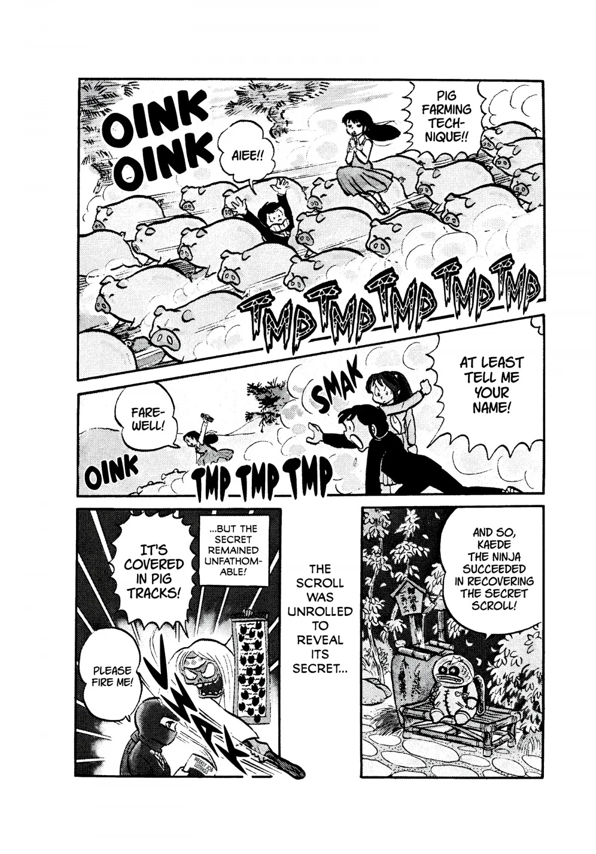 Urusei Yatsura Chapter 52 page 16 - Chapter 52: Kunoichi, Running in Nara
