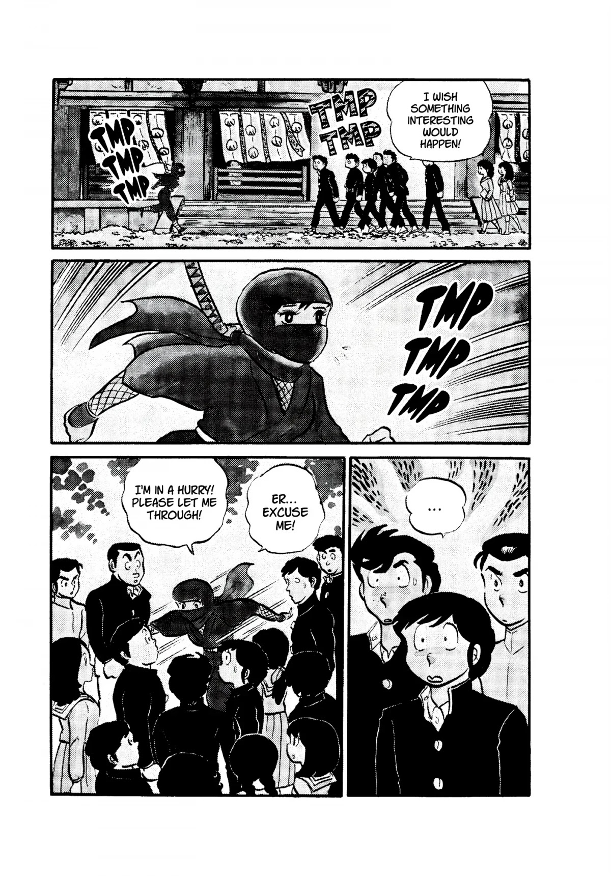 Urusei Yatsura Chapter 52 page 3 - Chapter 52: Kunoichi, Running in Nara