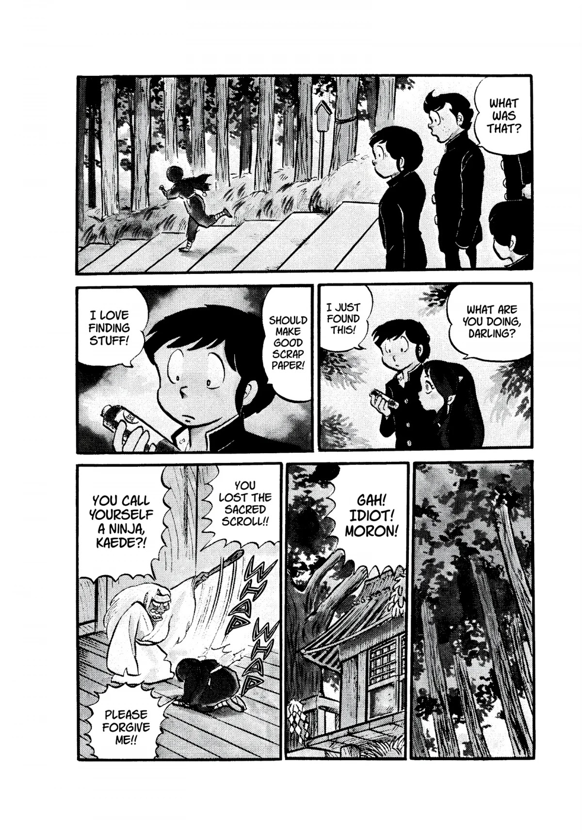 Urusei Yatsura Chapter 52 page 4 - Chapter 52: Kunoichi, Running in Nara