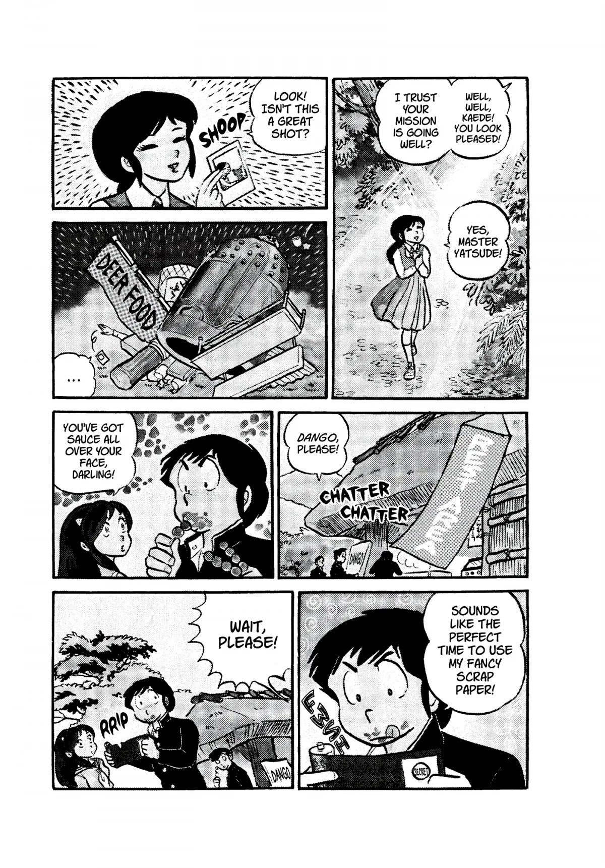 Urusei Yatsura Chapter 52 page 9 - Chapter 52: Kunoichi, Running in Nara