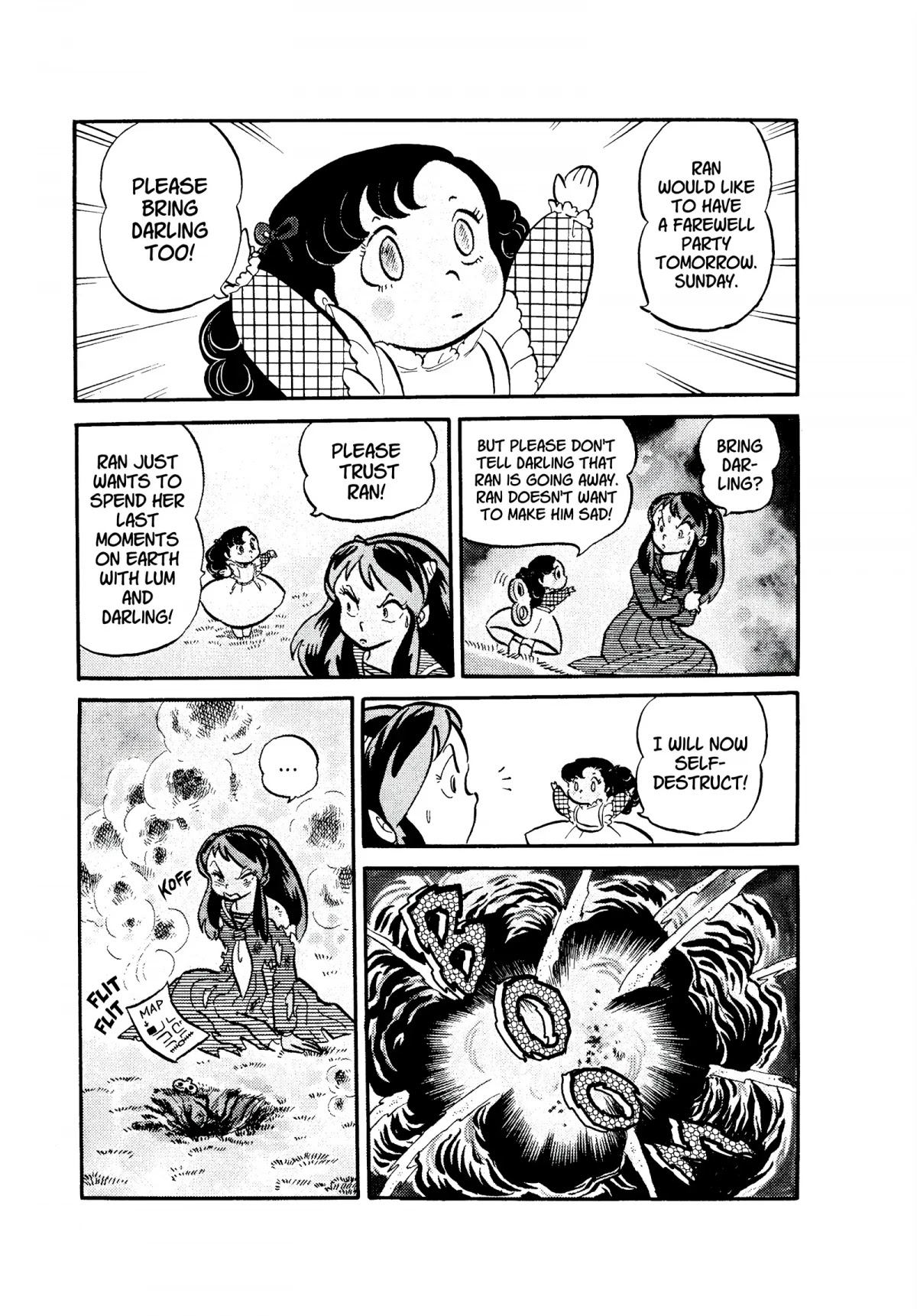 Urusei Yatsura Chapter 58 page 3 - Chapter 58: Farewell Party Close Call
