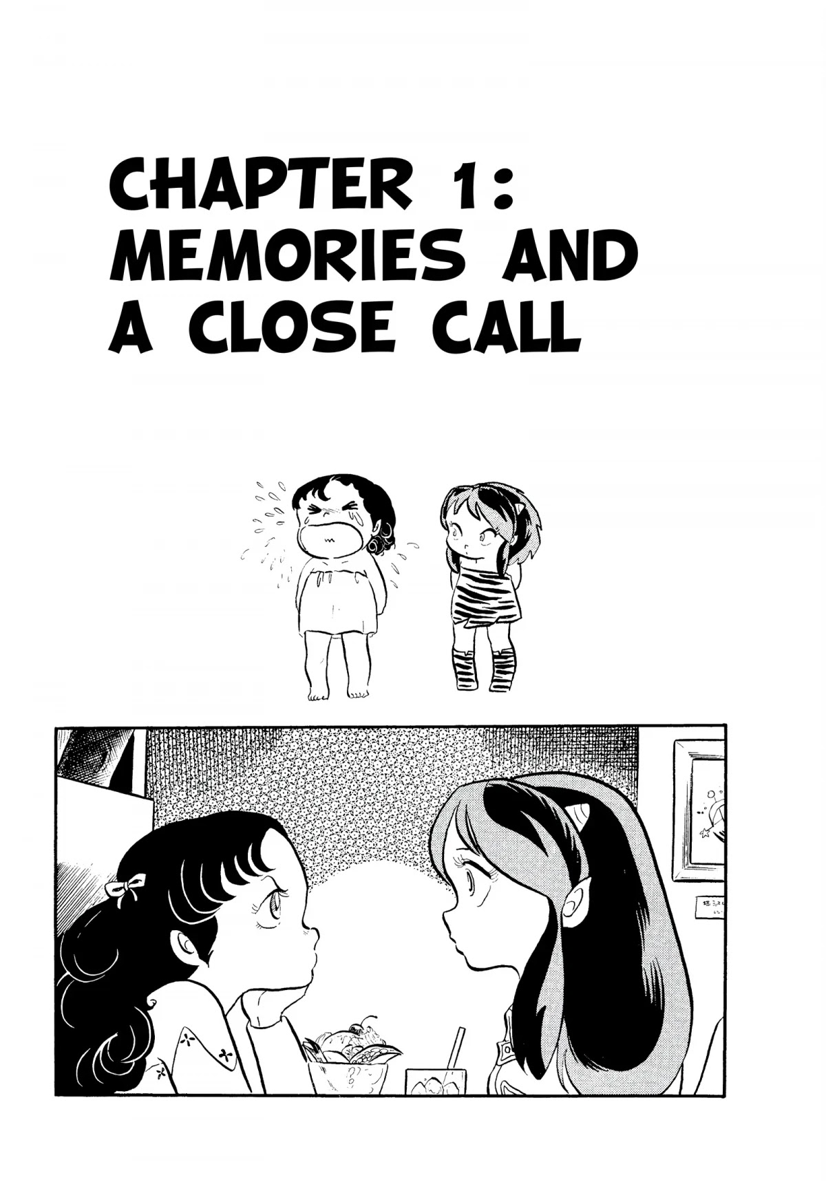 Urusei Yatsura Chapter 59 page 1 - Chapter 59: Memories and a Close Call