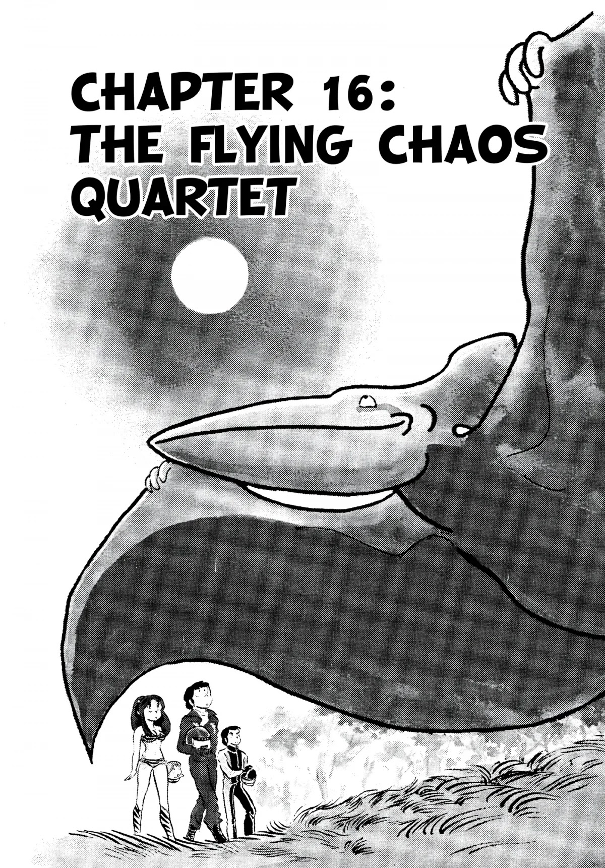 Urusei Yatsura Chapter 74 page 1 - Chapter 74: The Flying Chaos Quartet