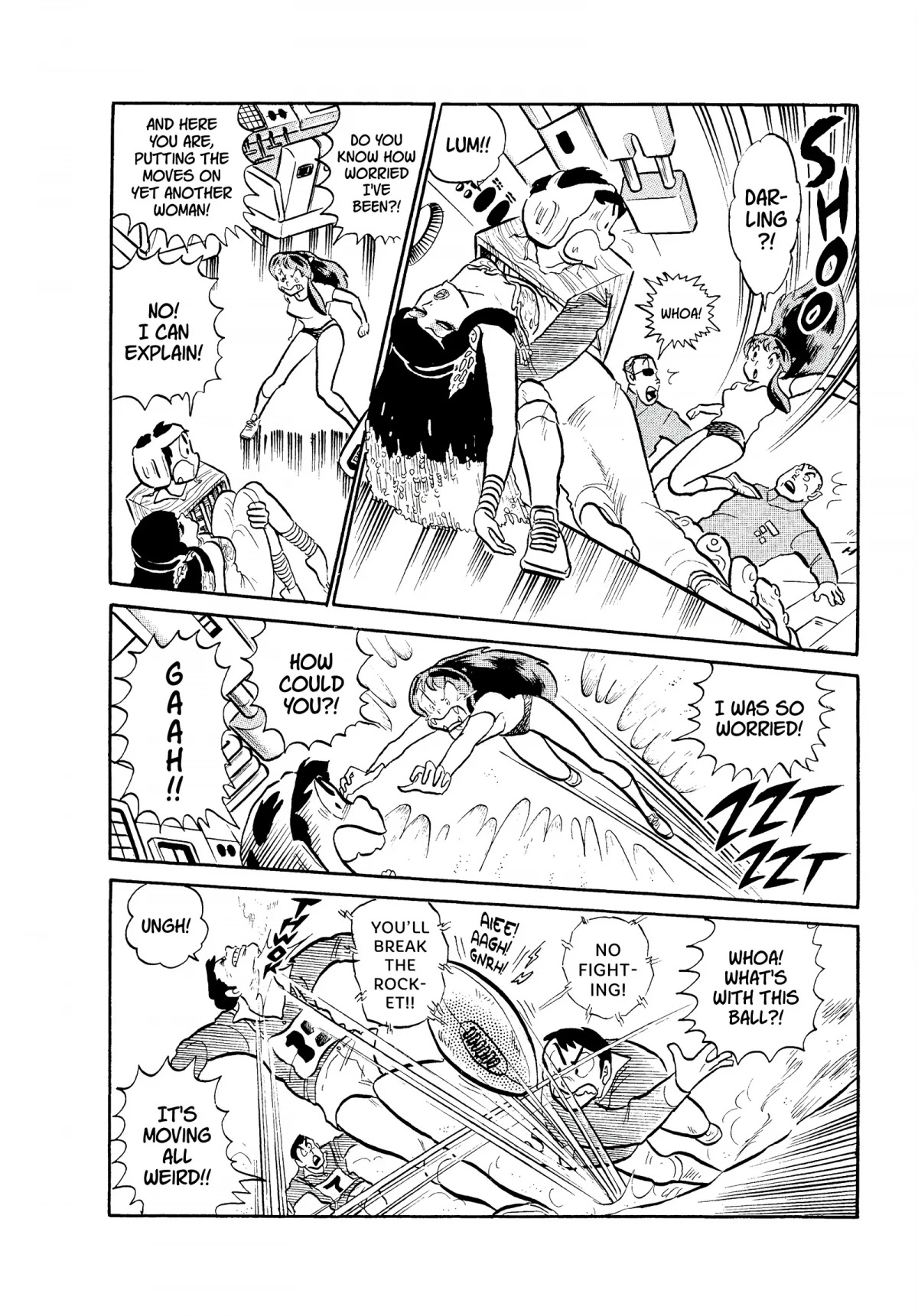 Urusei Yatsura Chapter 84 page 14 - Chapter 84: Her Majesty and the Amorous Rugby Player