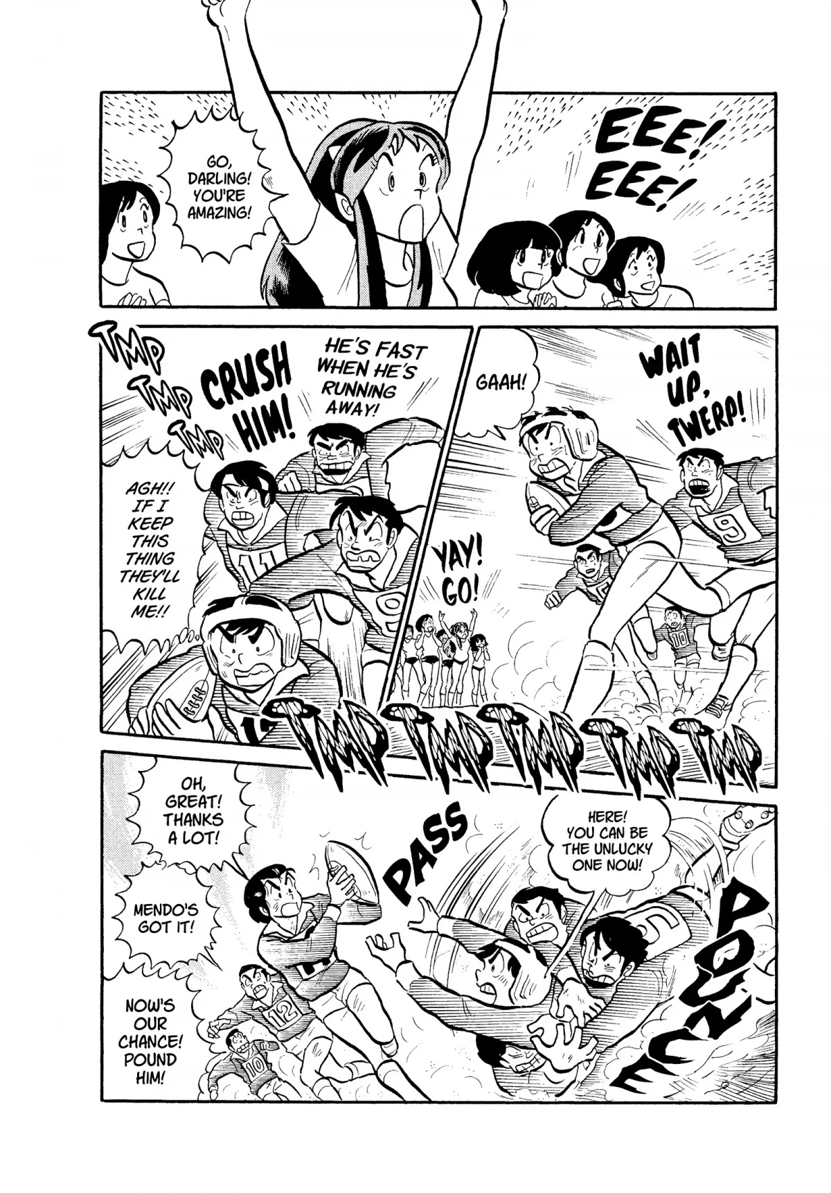 Urusei Yatsura Chapter 84 page 4 - Chapter 84: Her Majesty and the Amorous Rugby Player