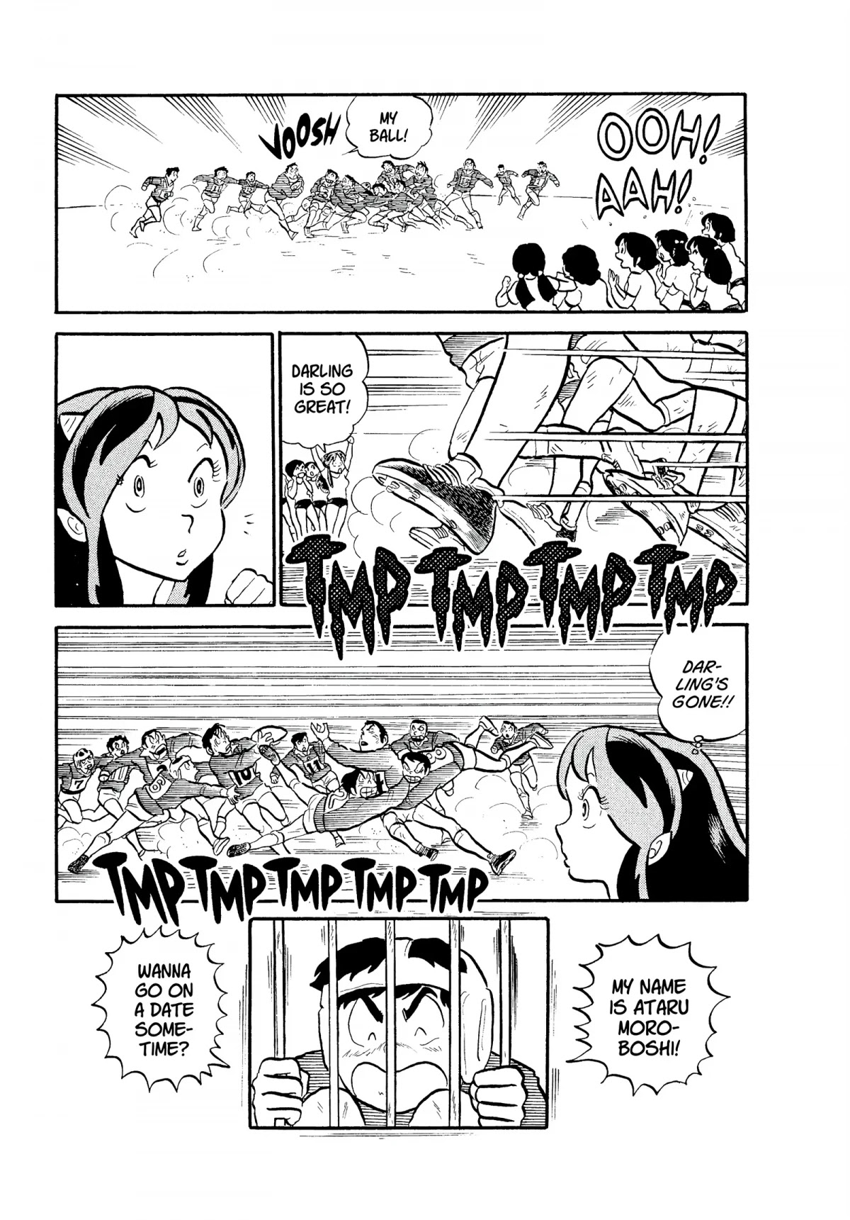 Urusei Yatsura Chapter 84 page 9 - Chapter 84: Her Majesty and the Amorous Rugby Player