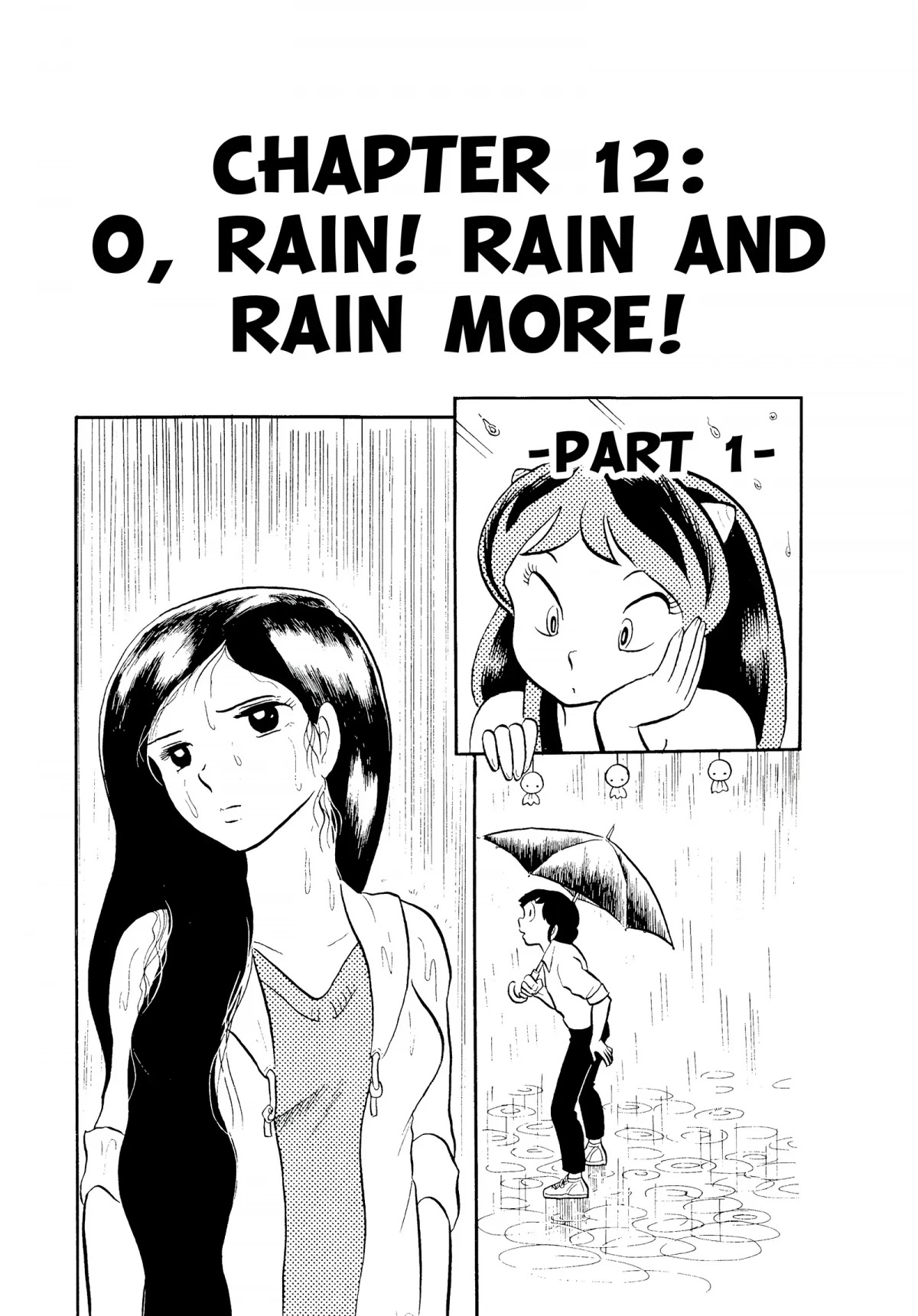 Urusei Yatsura Chapter 92 page 1 - Chapter 92: O, Rain! Rain and Rain More! Part 1