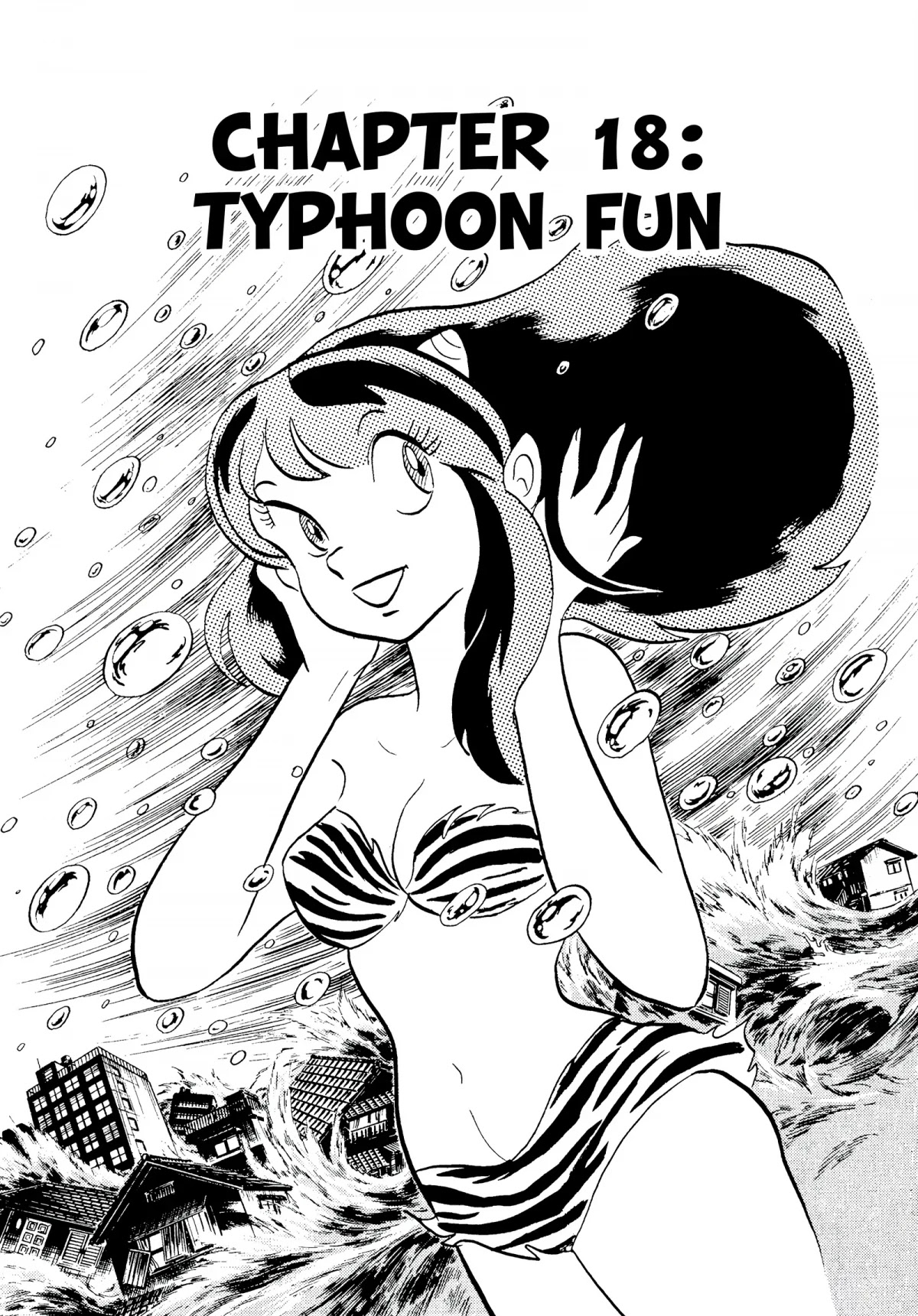 Urusei Yatsura Chapter 98 page 1 - Chapter 98: Typhoon Fun