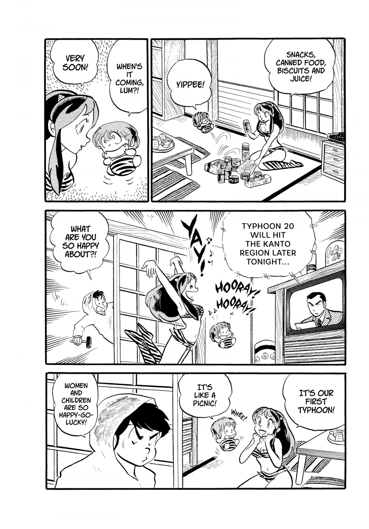 Urusei Yatsura Chapter 98 page 2 - Chapter 98: Typhoon Fun